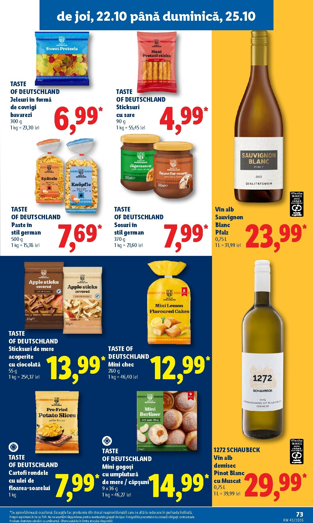 lidl - Lidl pliante pentru săptămâna viitoare de la luni 19.10.2026 până la duminică 25.10.2026 - page: 73
