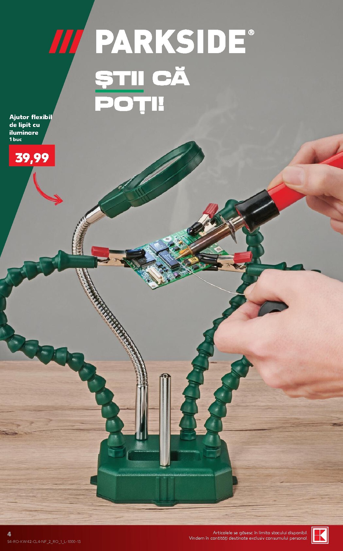 kaufland - Kaufland - Parkside pliante pentru săptămâna viitoare de la miercuri 14.10.2026 până la marți 20.10.2026 - page: 4