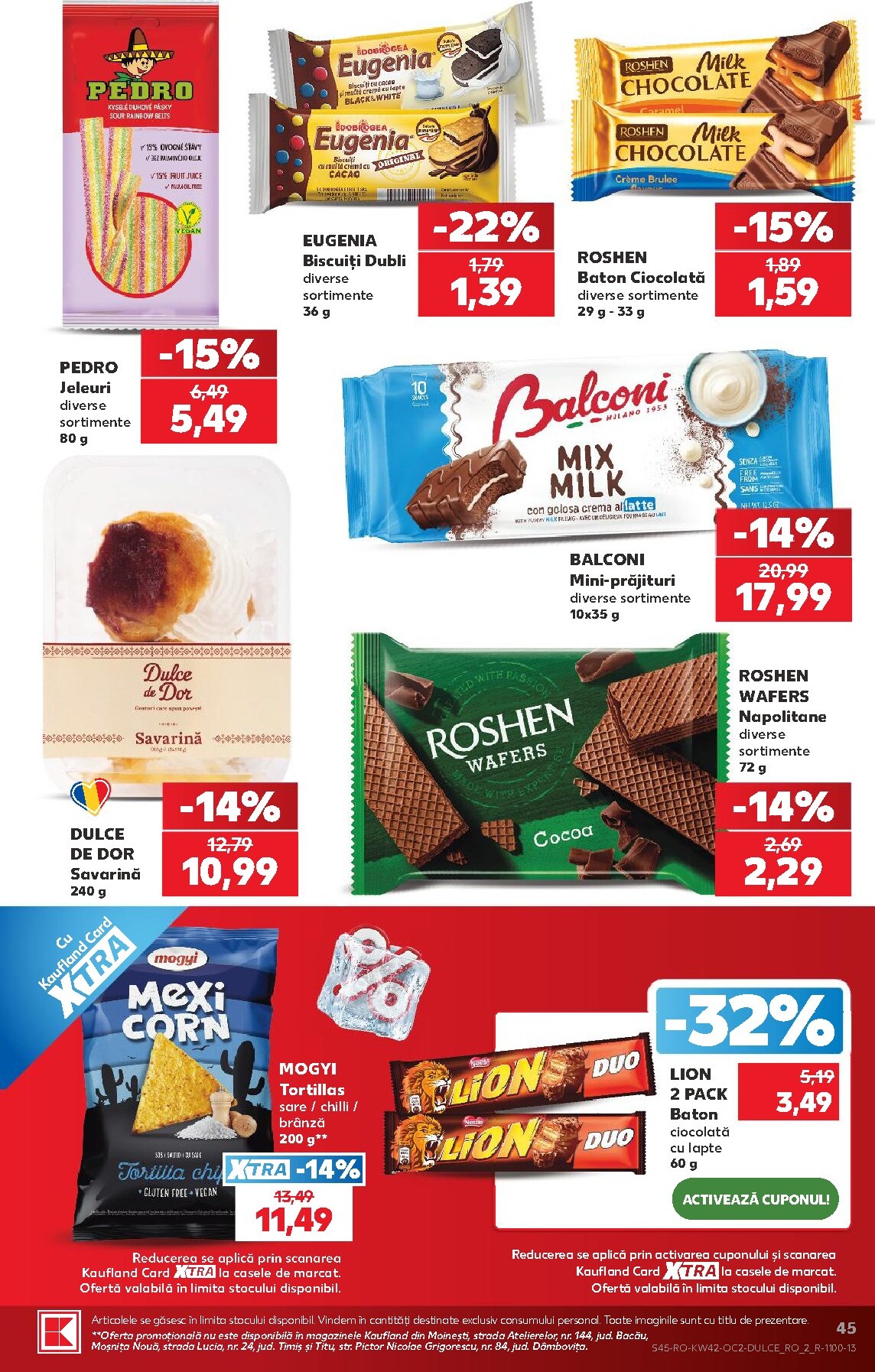 kaufland - Kaufland pliante pentru săptămâna viitoare de la miercuri 14.10.2026 până la marți 20.10.2026 - page: 45