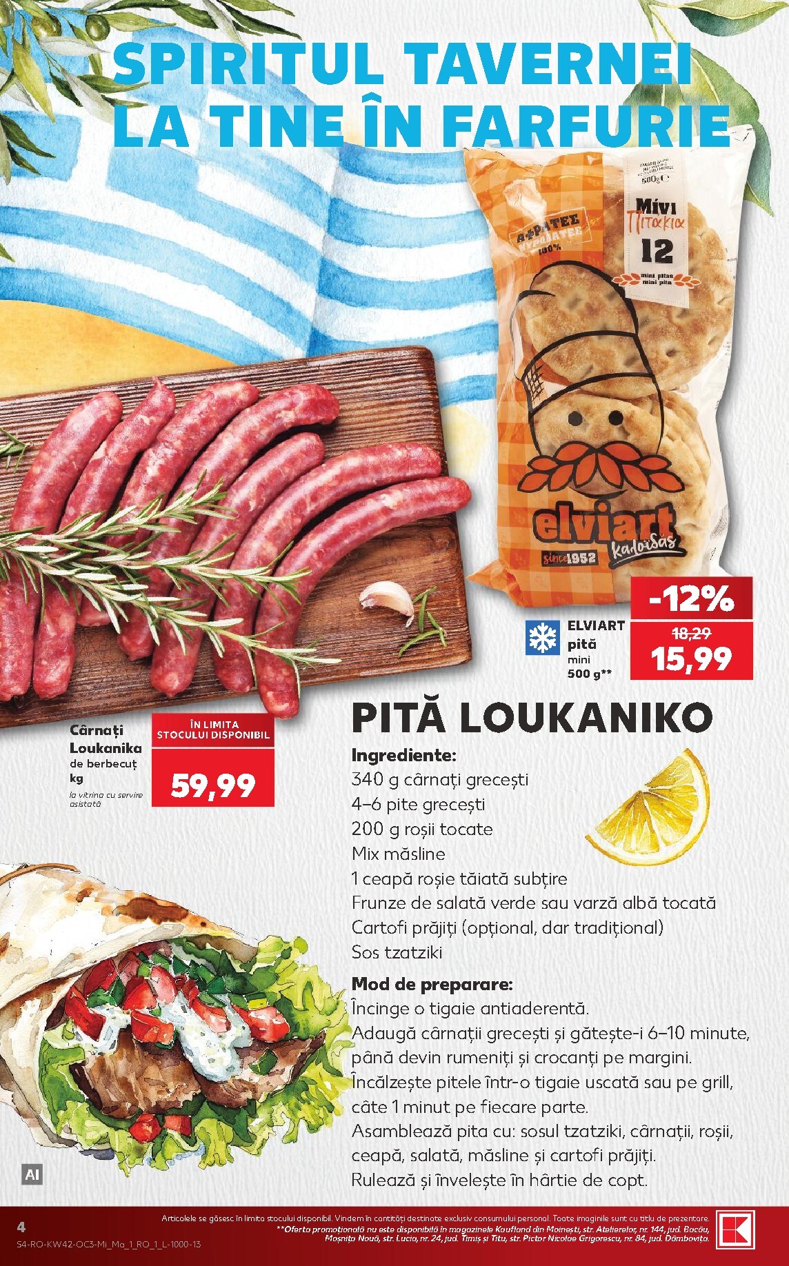 kaufland - Kaufland - Descoperă savoarea Greciei pliante pentru săptămâna viitoare de la miercuri 14.10.2026 până la marți 20.10.2026 - page: 4