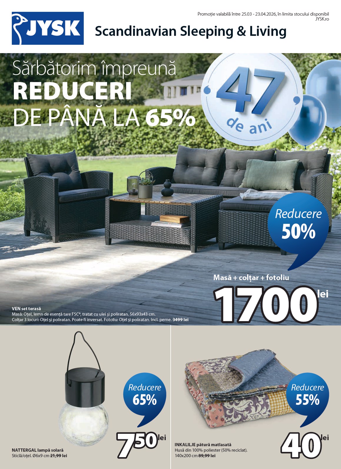 jysk - Catalog JYSK online – oferte valabile din 25.03.2026