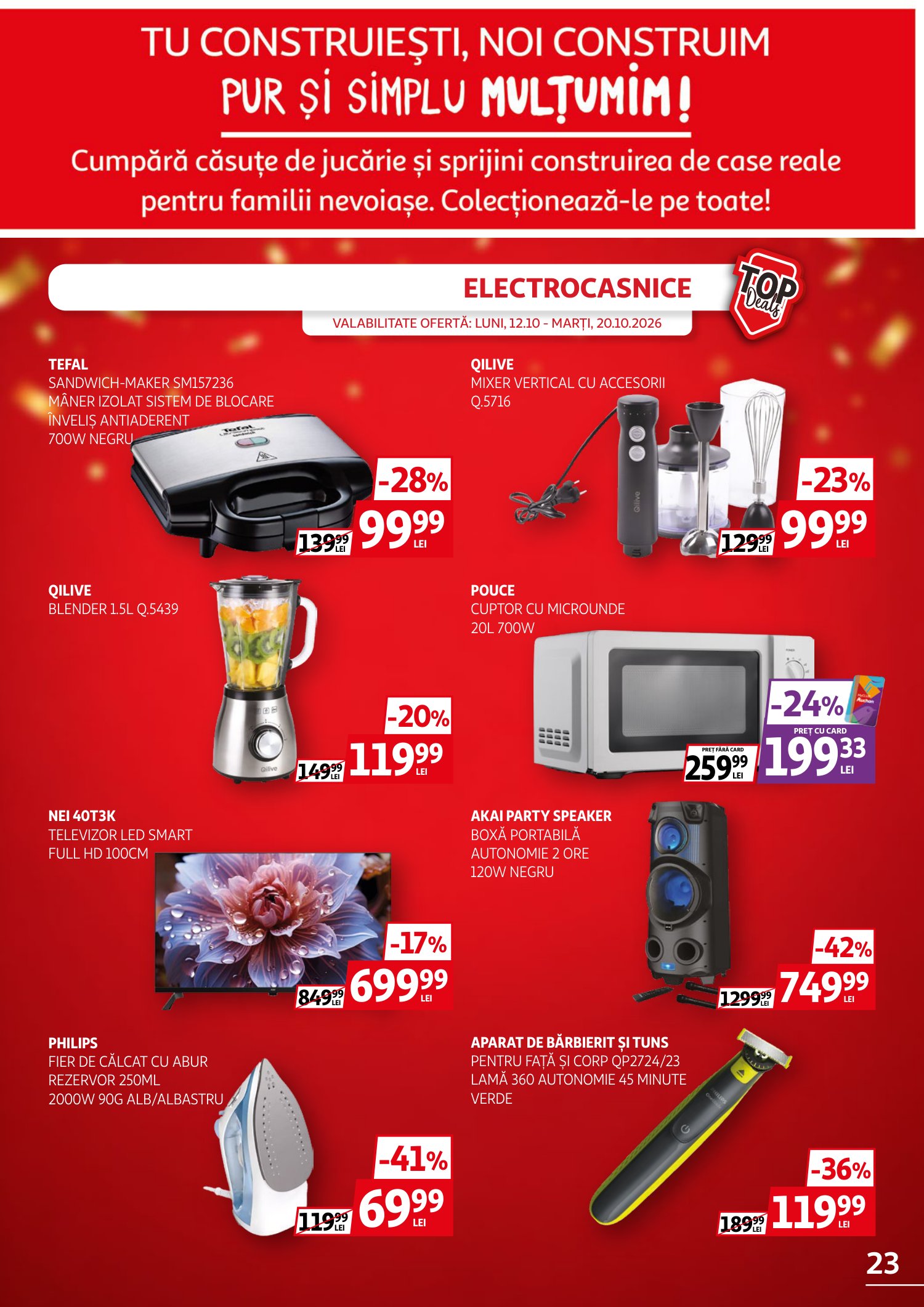 auchan - Brosura Auchan valabilă de la luni 12.10.2026 până la marți 20.10.2026 - page: 23