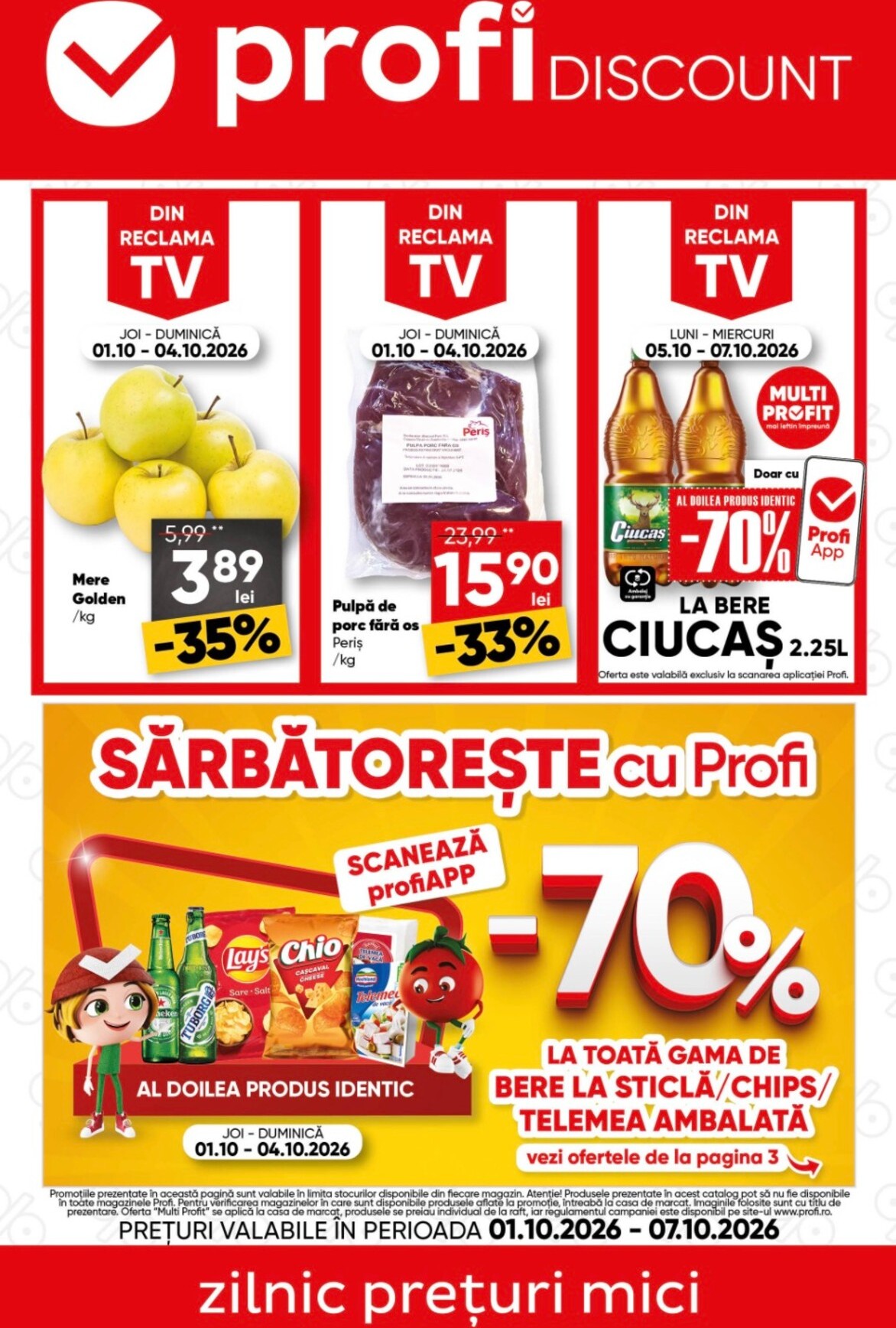 profi - Brosura PROFI Discount valabilă de la joi 01.10.2026 până la miercuri 07.10.2026