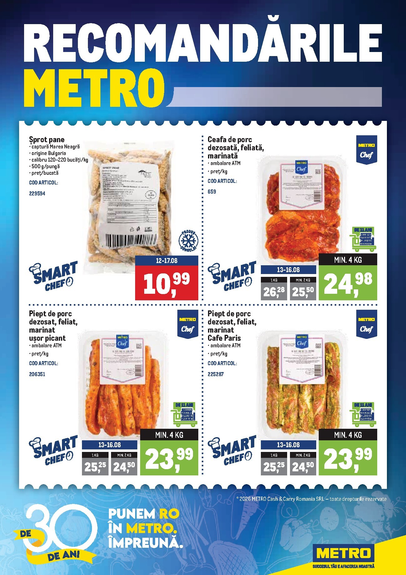 metro - Brosura Metro - Recomandari valabilă de la luni 10.08.2026 până la duminică 16.08.2026