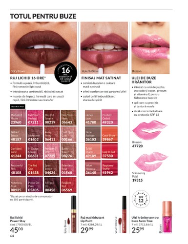 avon - Catalog Avon online – oferte valabile din 01.09. - page: 64