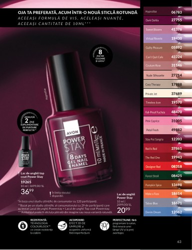 avon - Catalog Avon online – oferte valabile din 01.01. - page: 63