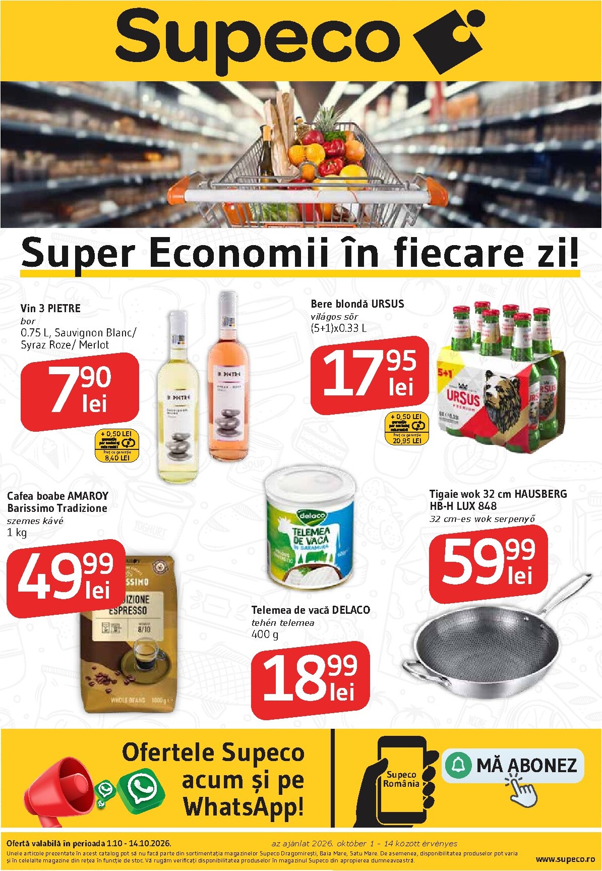 supeco - Pliantele viitoare Supeco - Bilingv valabil de la joi 01.10.2026 până la miercuri 14.10.2026