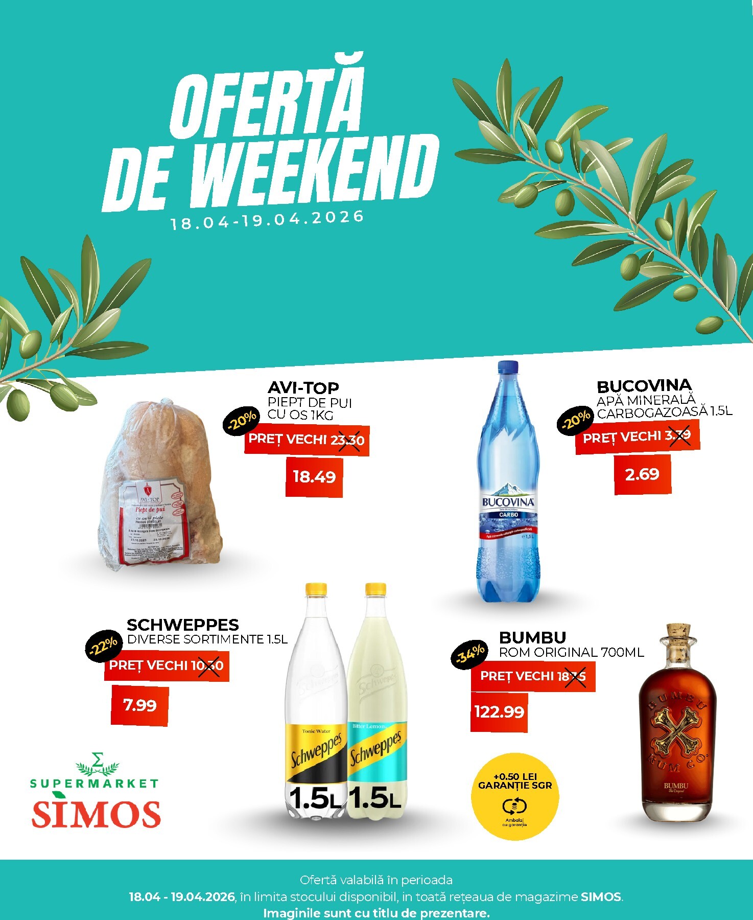 simos - Simos - Weekend pliante pentru săptămâna viitoare de la sâmbătă 18.04.2026 până la duminică 19.04.2026