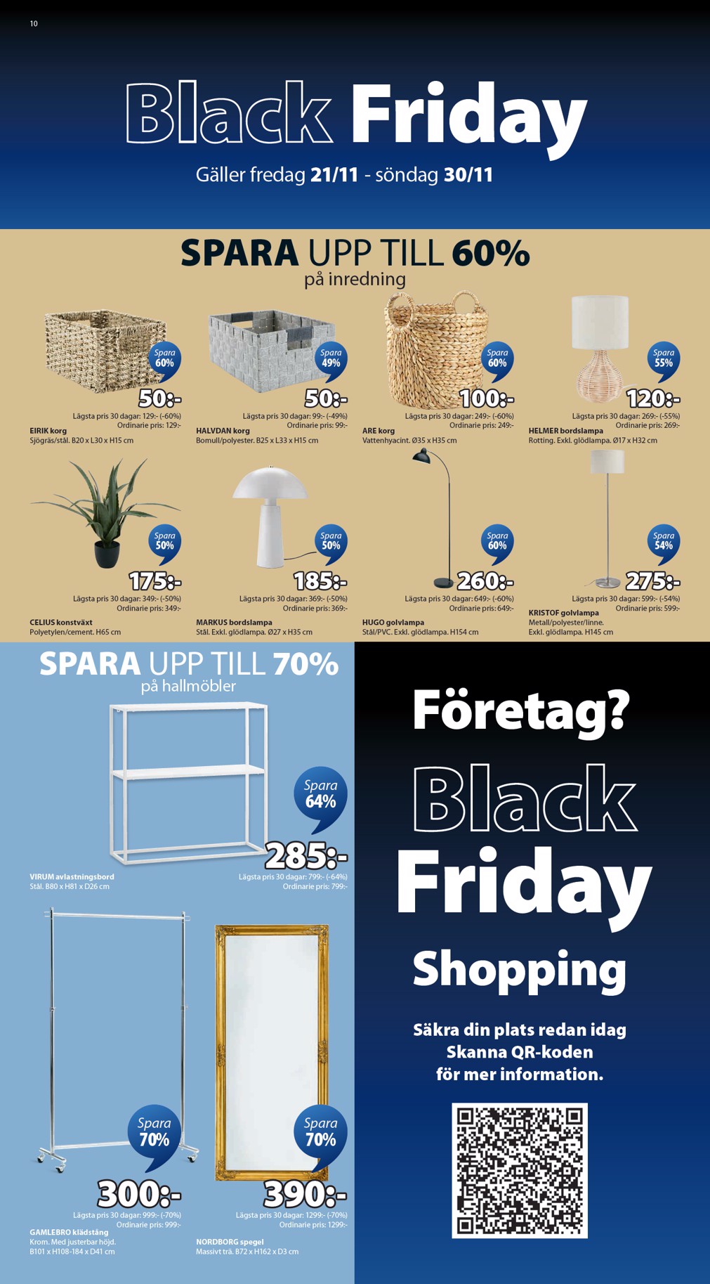 jysk - JYSK-reklambladet giltigt från 21/11 - 30/11 - page: 10