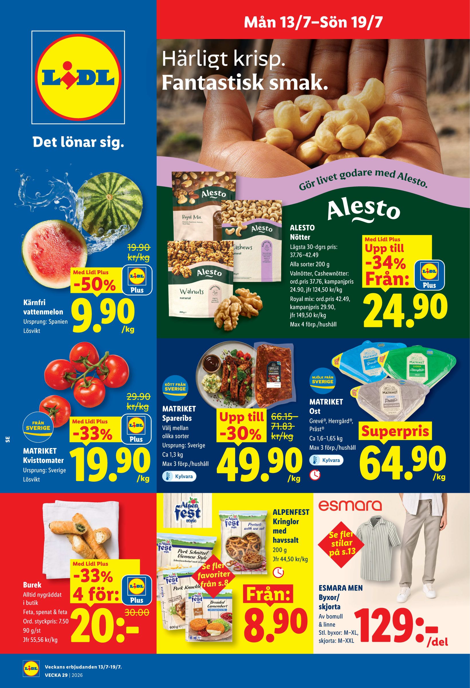 lidl - Nytt Lidl reklamblad från måndag, 13/07/2026 till söndag, 19/07/2026