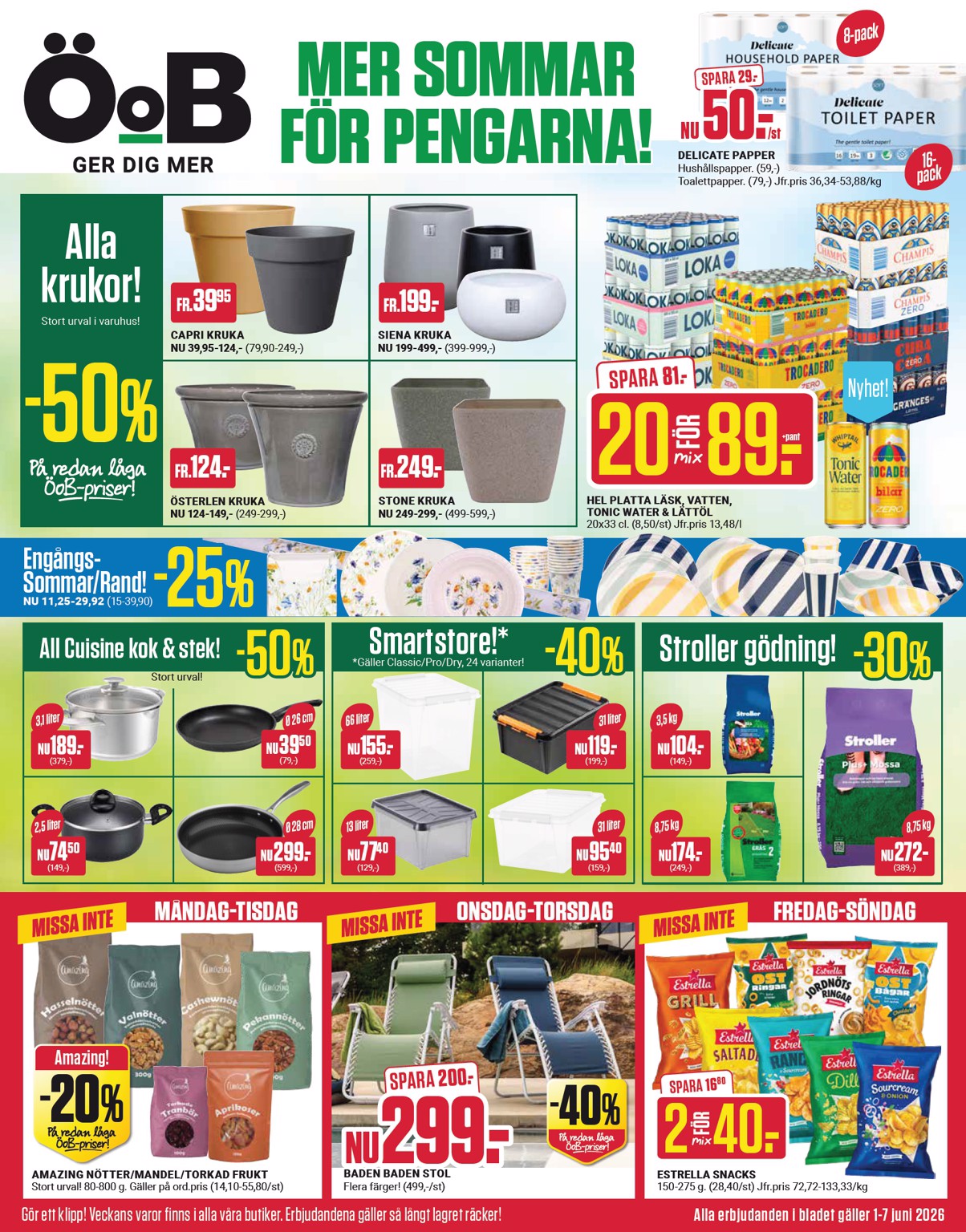 oob - Nytt ÖoB reklamblad från måndag, 01/06/2026 till söndag, 07/06/2026