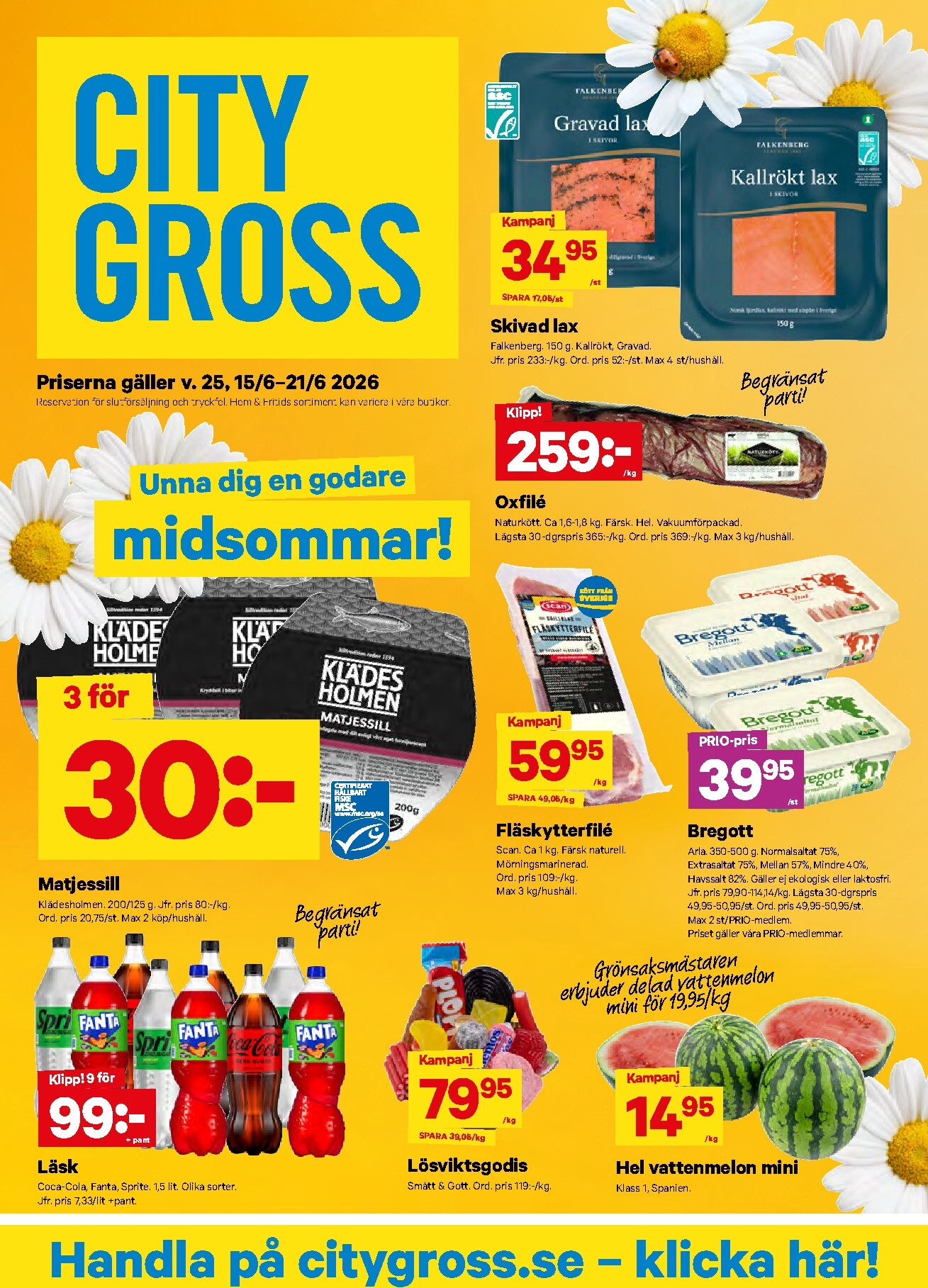 city-gross - Nytt City Gross reklamblad från måndag, 15/06/2026 till söndag, 21/06/2026