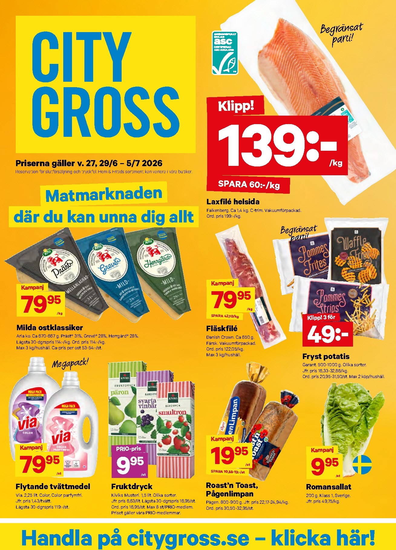 city-gross - Nytt City Gross reklamblad från måndag, 29/06/2026 till söndag, 05/07/2026