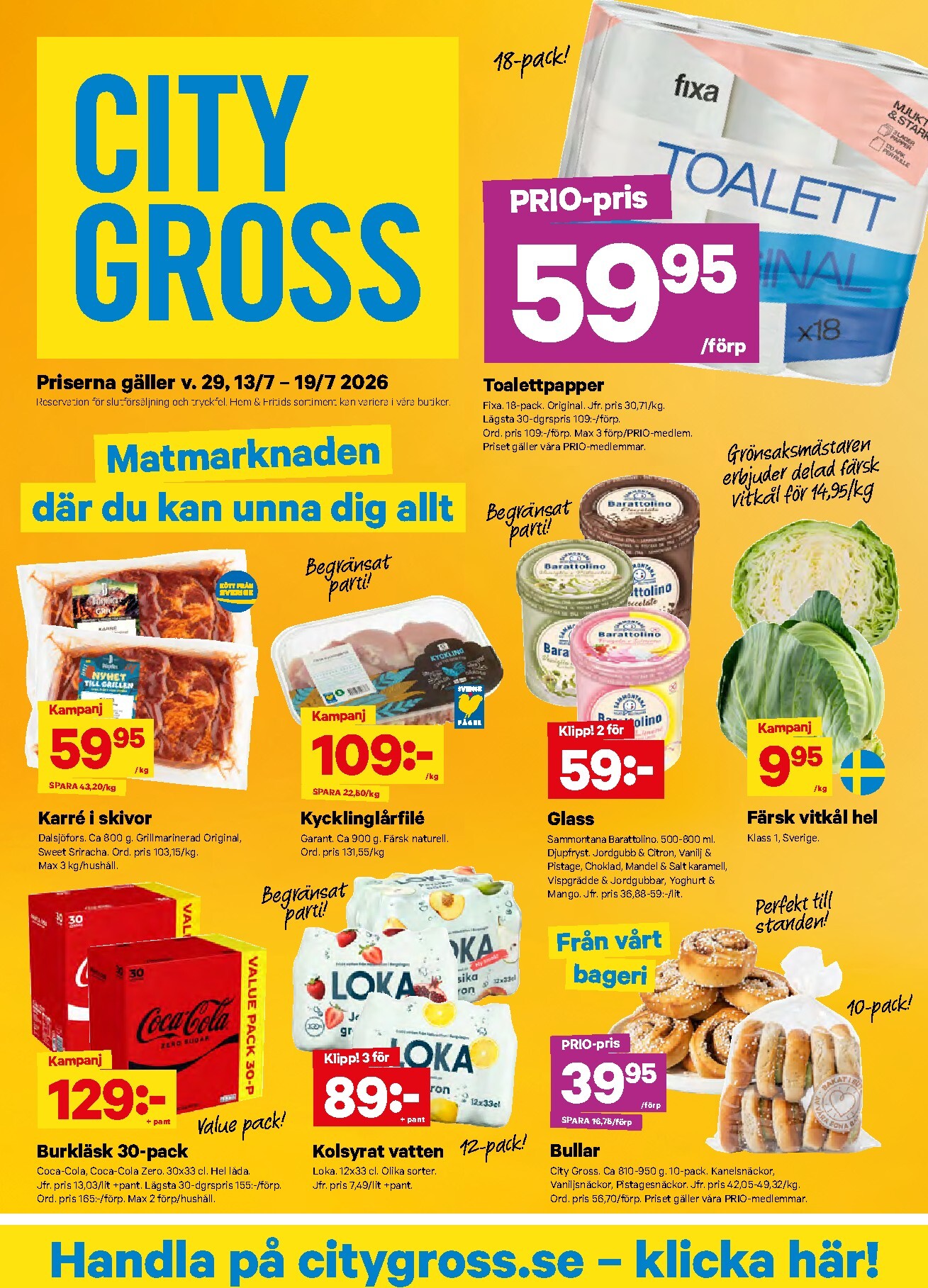 city-gross - Nytt City Gross reklamblad från måndag, 13/07/2026 till söndag, 19/07/2026