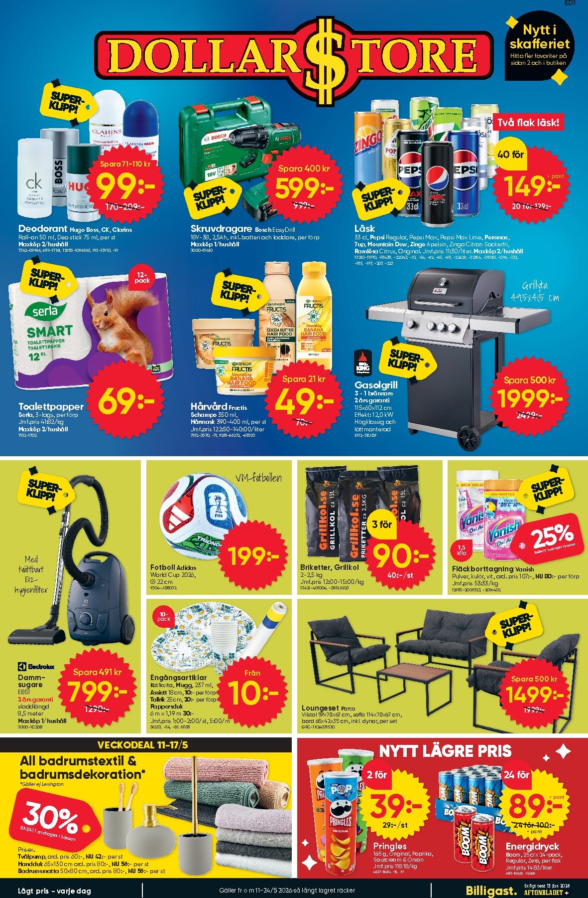 dollar-store - Aktuellt Dollar Store reklamblad giltigt från måndag 11/05/2026 till söndag 24/05/2026