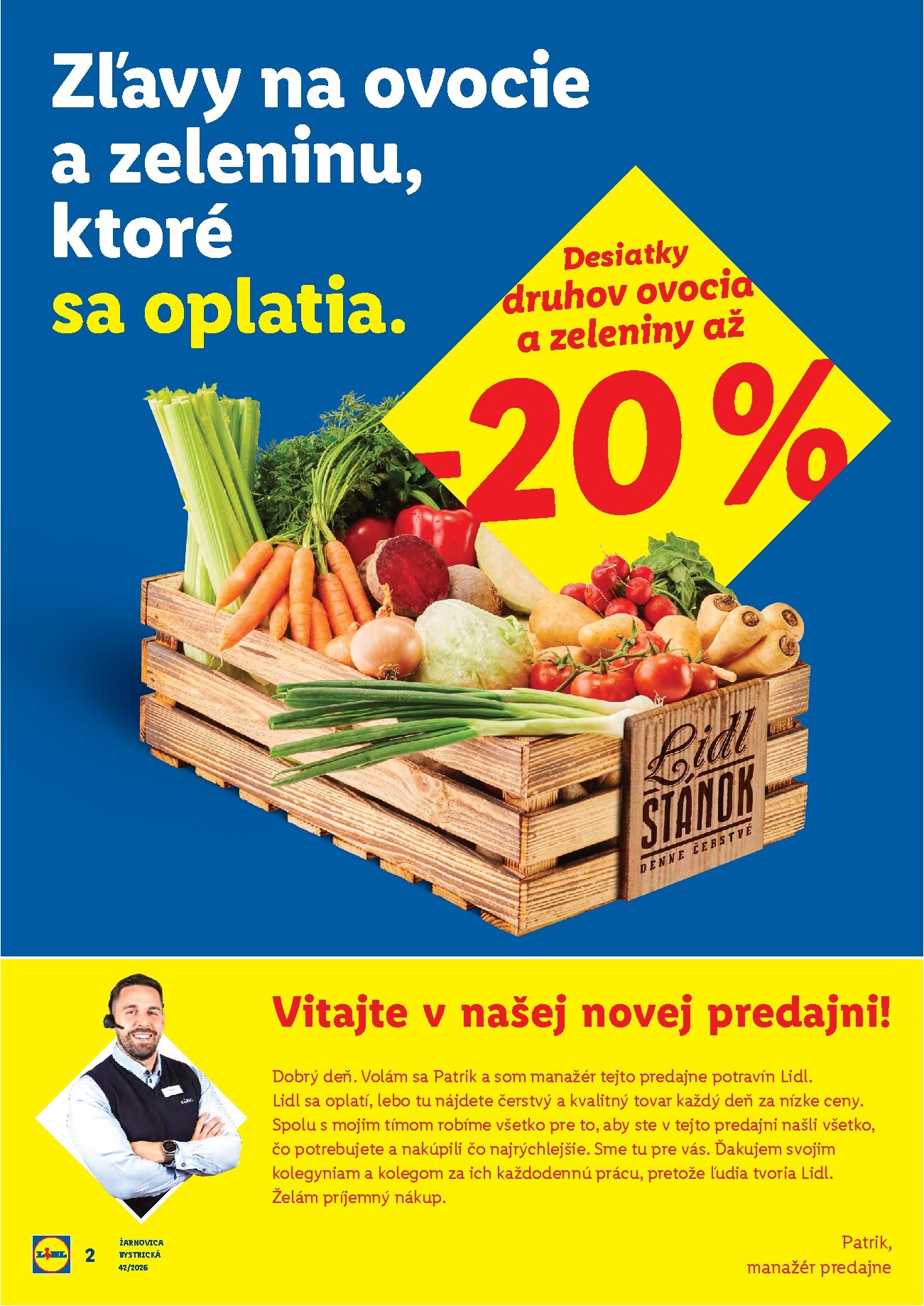 lidl - Nový Lidl - Nová predajňa v Žarnovici leták od pondelka, 12.10.2026 do nedele, 18.10.2026 - page: 2