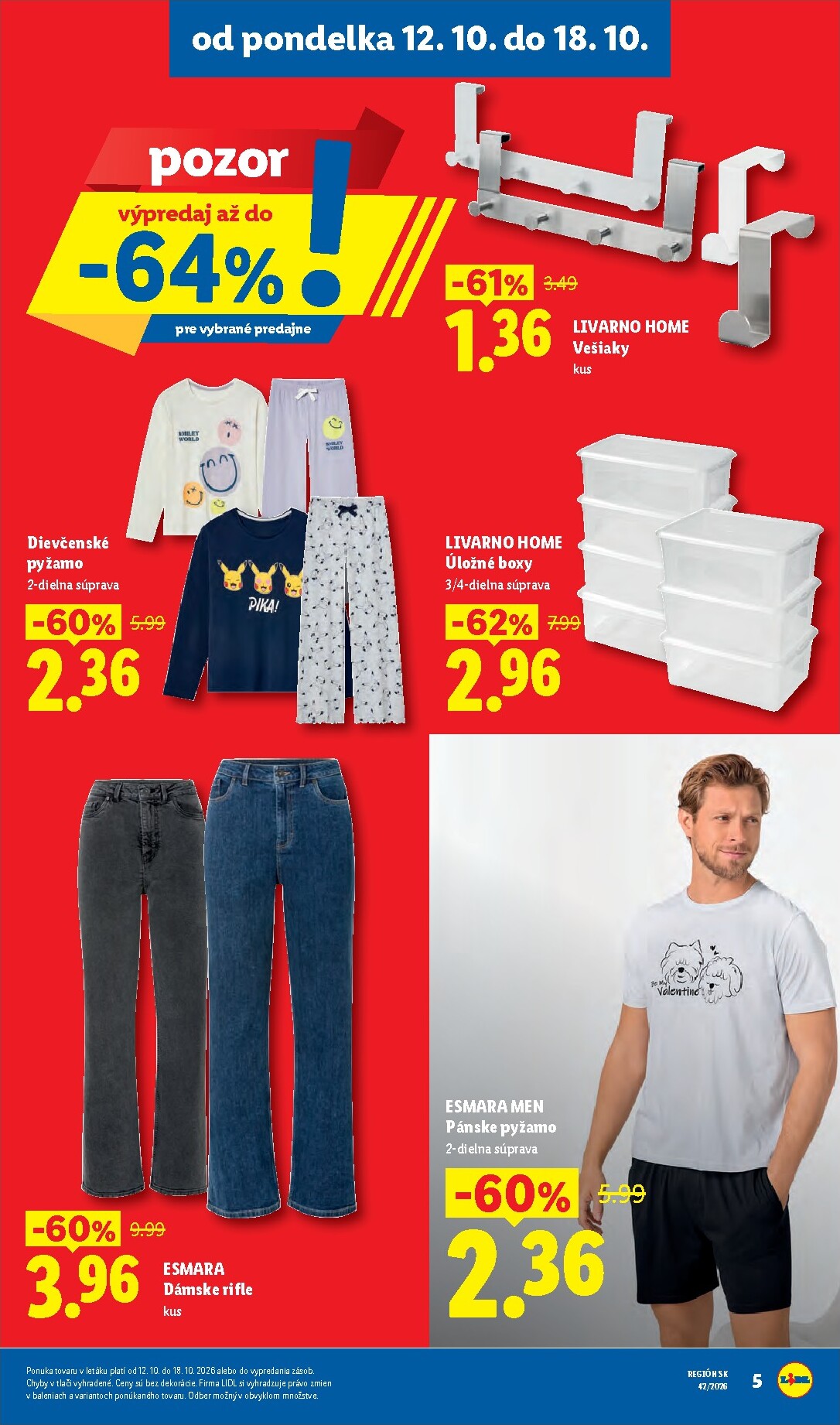 lidl - Nový Lidl - Ešte viac extra akcií leták od pondelka, 12.10.2026 do nedele, 18.10.2026 - page: 5