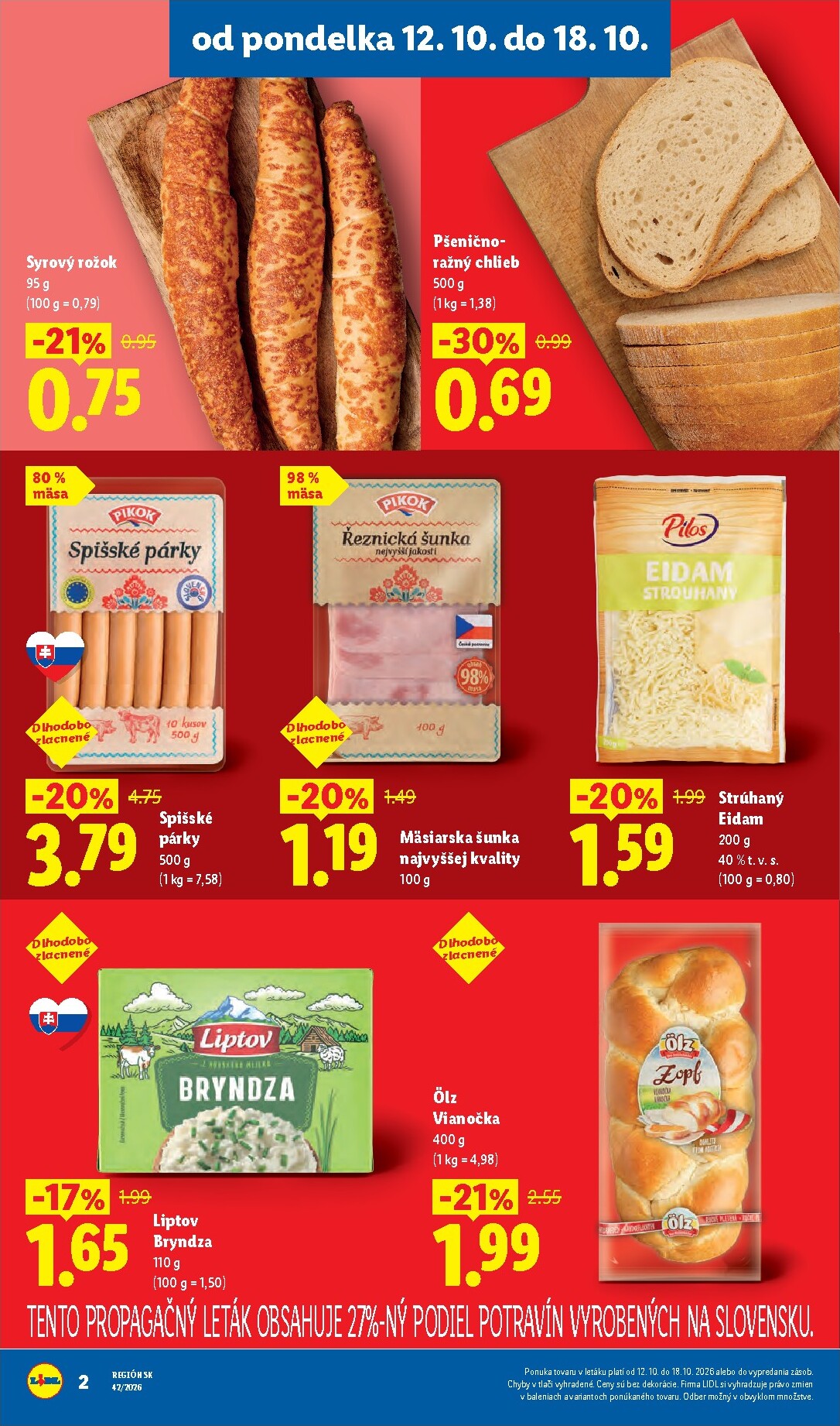 lidl - Nový Lidl - Ešte viac extra akcií leták od pondelka, 12.10.2026 do nedele, 18.10.2026 - page: 2