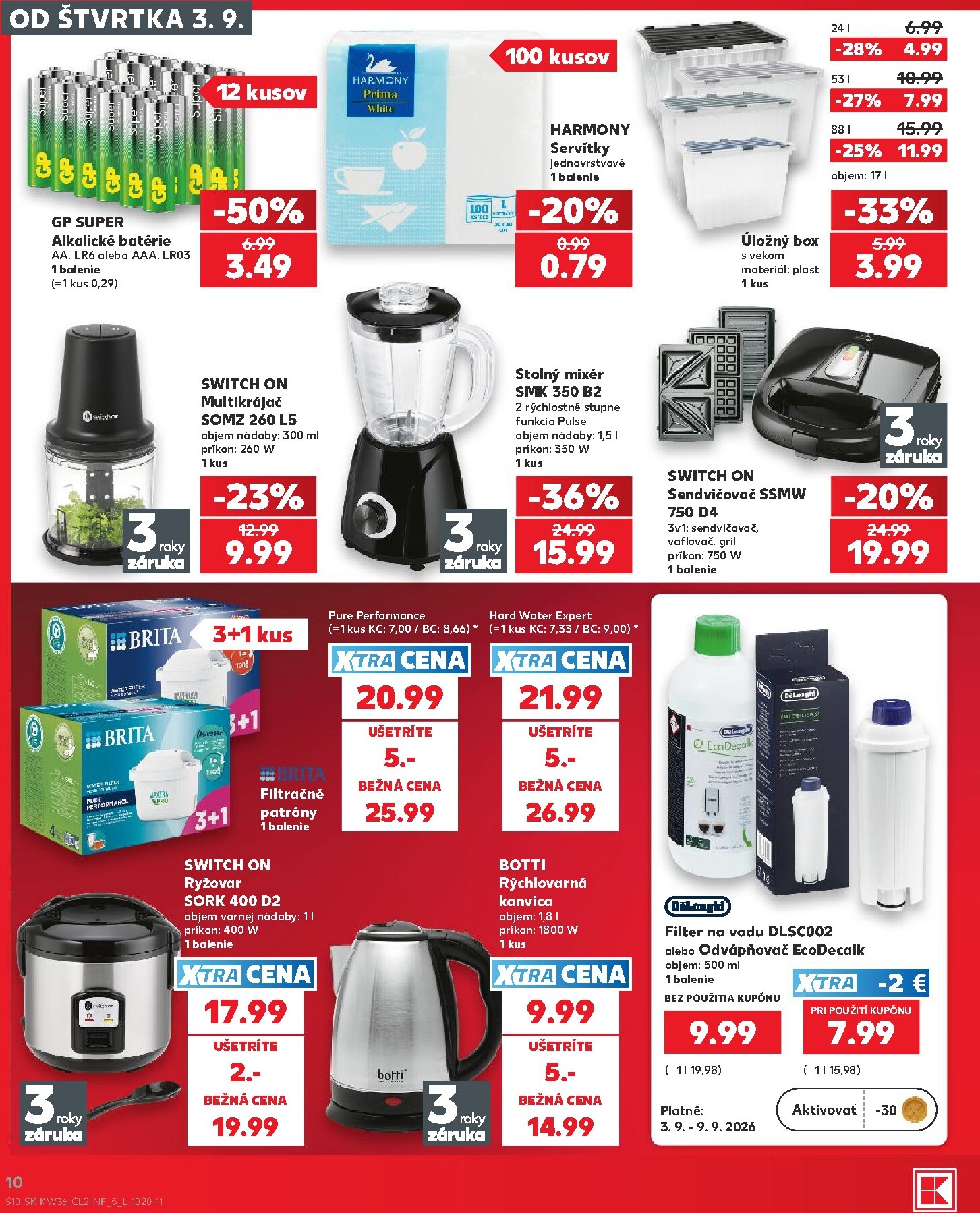 kaufland - Nový Kaufland - Spotrebné zboží leták od štvrtka, 03.09.2026 do stredy, 09.09.2026 - page: 10