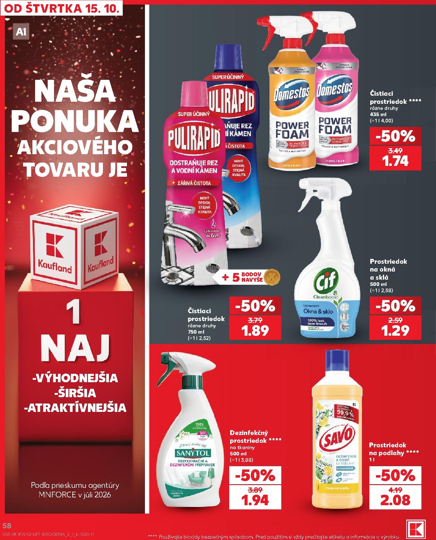 kaufland - Nový Kaufland leták od štvrtka, 15.10.2026 do stredy, 21.10.2026 - page: 58