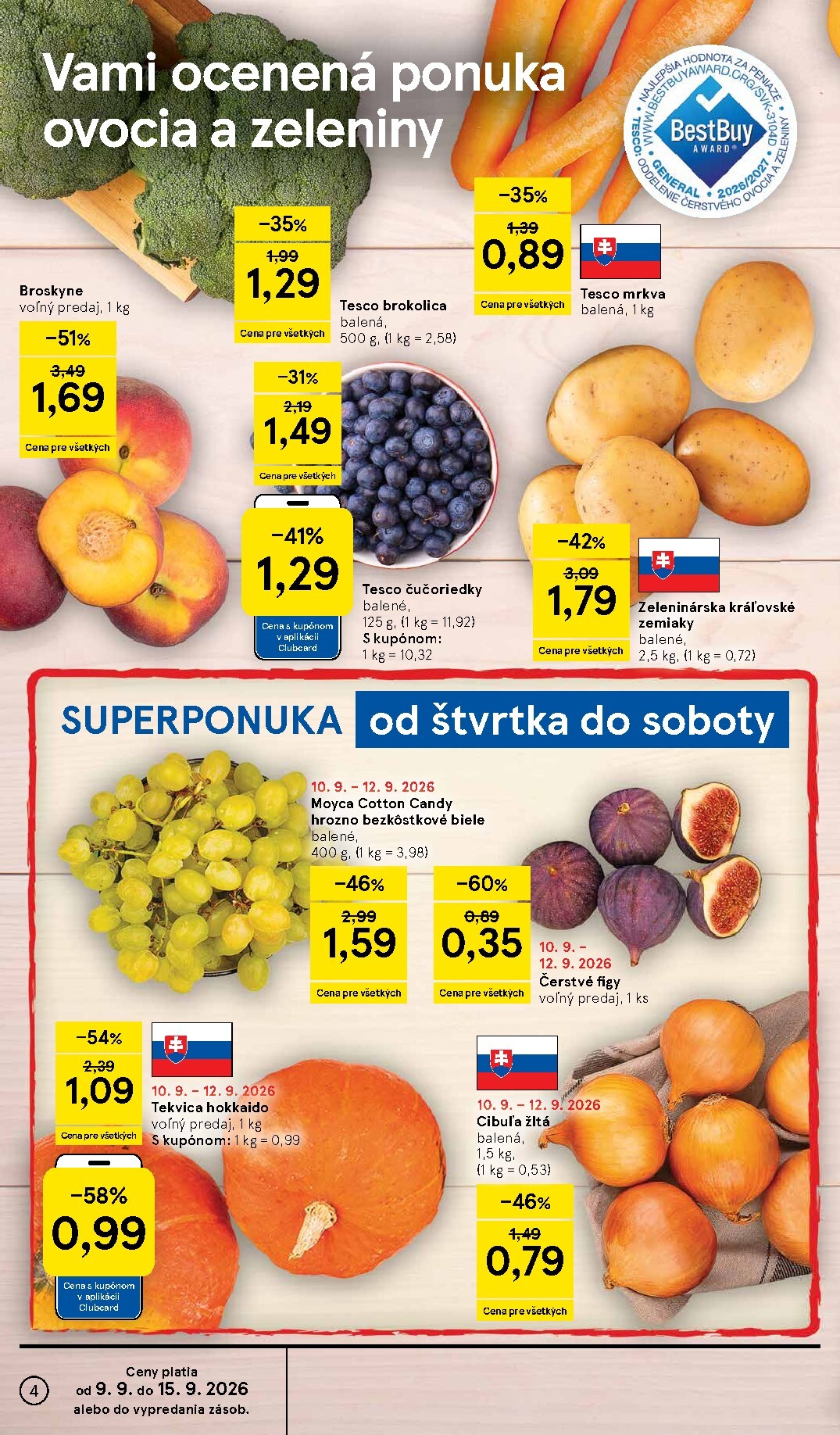 tesco - Nový Tesco supermarket leták od stredy, 09.09.2026 do utorka, 15.09.2026 - page: 4