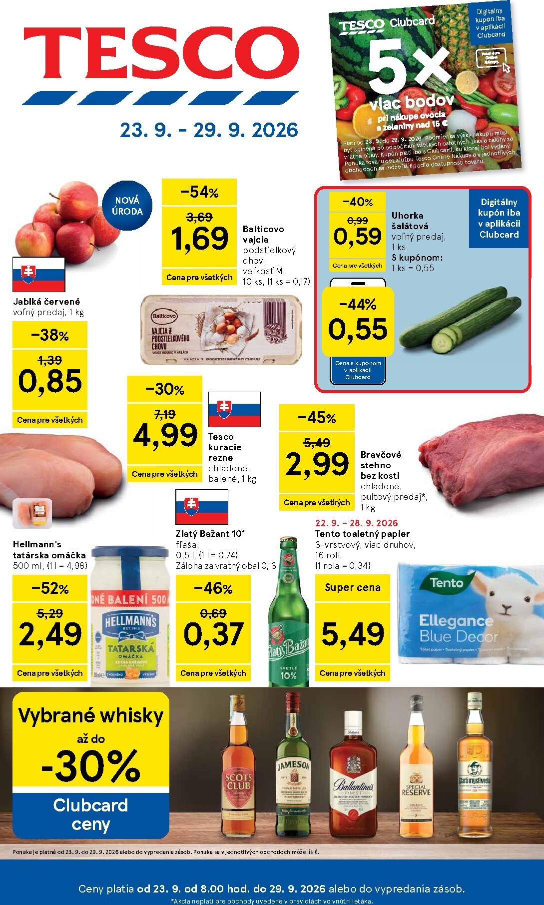 tesco - Nový Tesco leták od stredy, 23.09.2026 do utorka, 29.09.2026