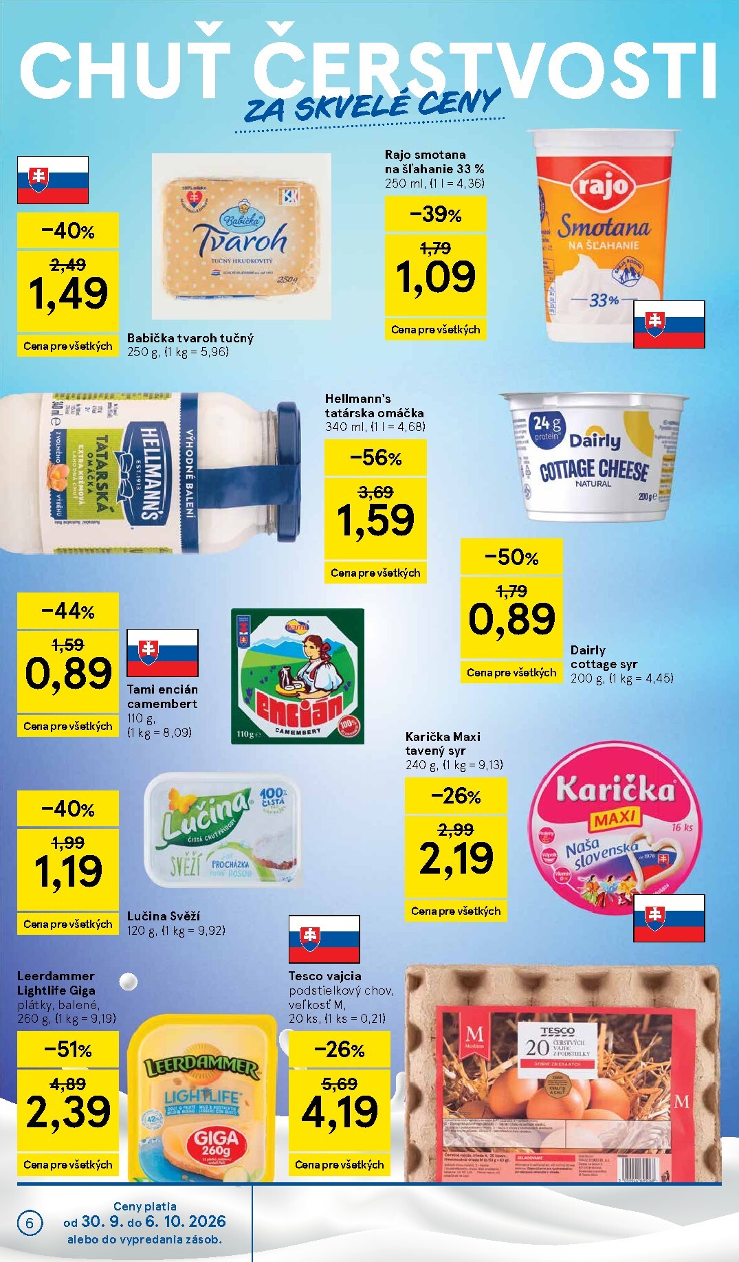tesco - Nový Tesco leták od stredy, 30.09.2026 do utorka, 06.10.2026 - page: 6