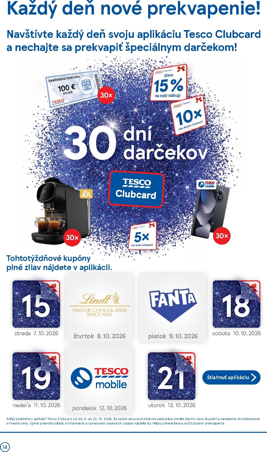 tesco - Nový Tesco leták od stredy, 07.10.2026 do utorka, 13.10.2026 - page: 14
