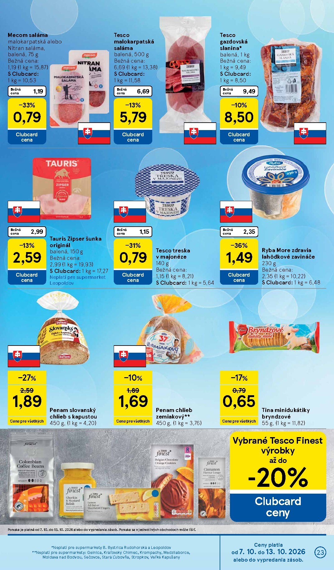 tesco - Nový Tesco supermarket leták od stredy, 07.10.2026 do utorka, 13.10.2026 - page: 23