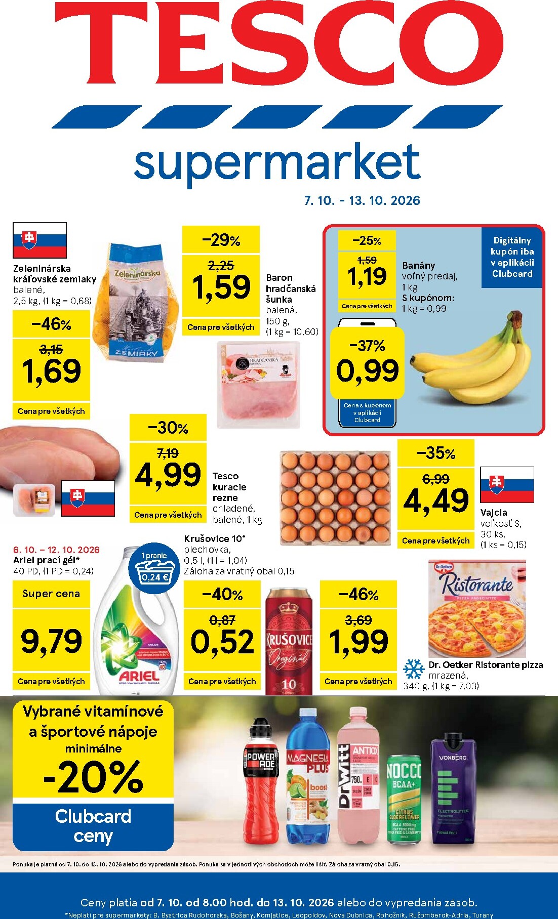 tesco - Nový Tesco supermarket leták od stredy, 07.10.2026 do utorka, 13.10.2026