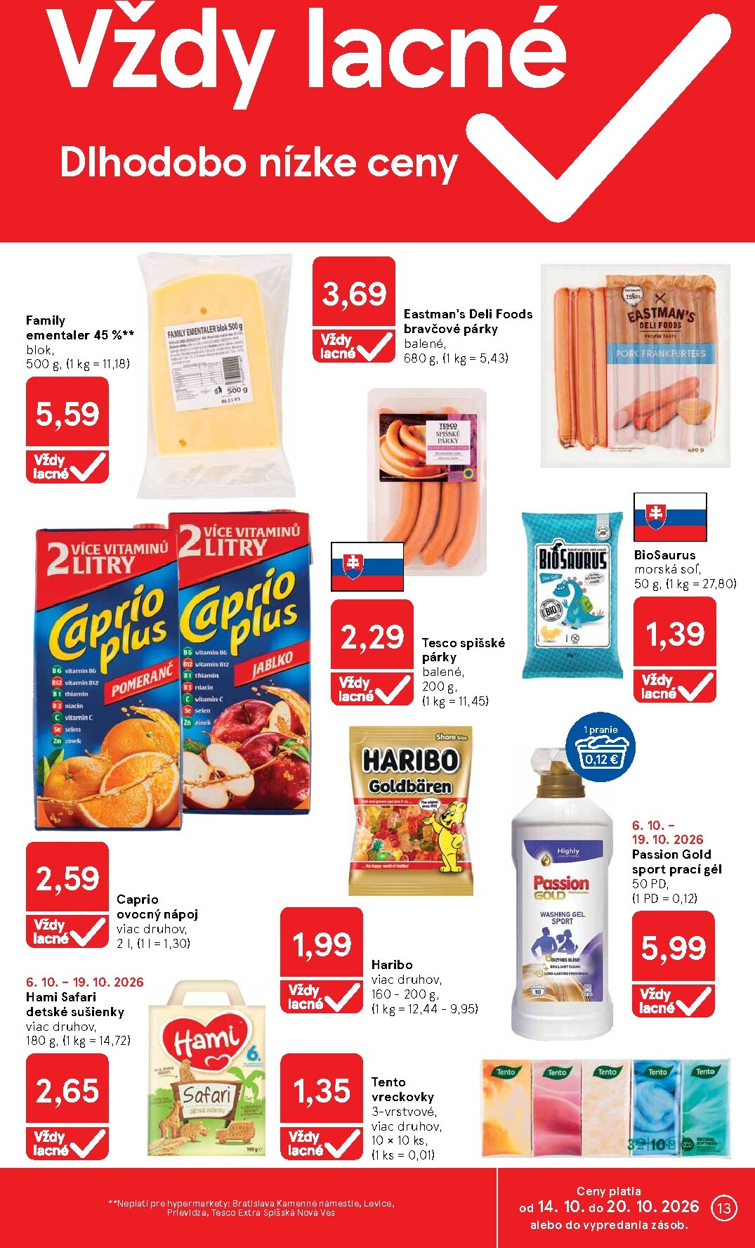 tesco - Nový Tesco leták od stredy, 14.10.2026 do utorka, 20.10.2026 - page: 13