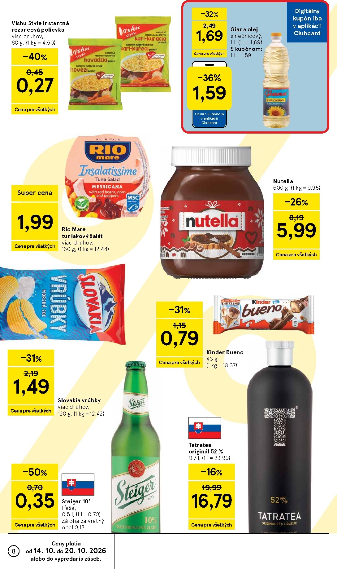 tesco - Nový Tesco leták od stredy, 14.10.2026 do utorka, 20.10.2026 - page: 8