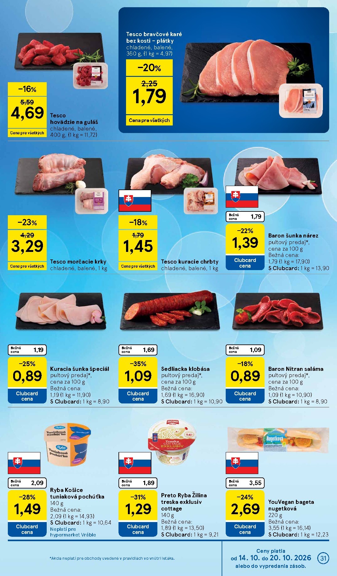 tesco - Nový Tesco leták od stredy, 14.10.2026 do utorka, 20.10.2026 - page: 31