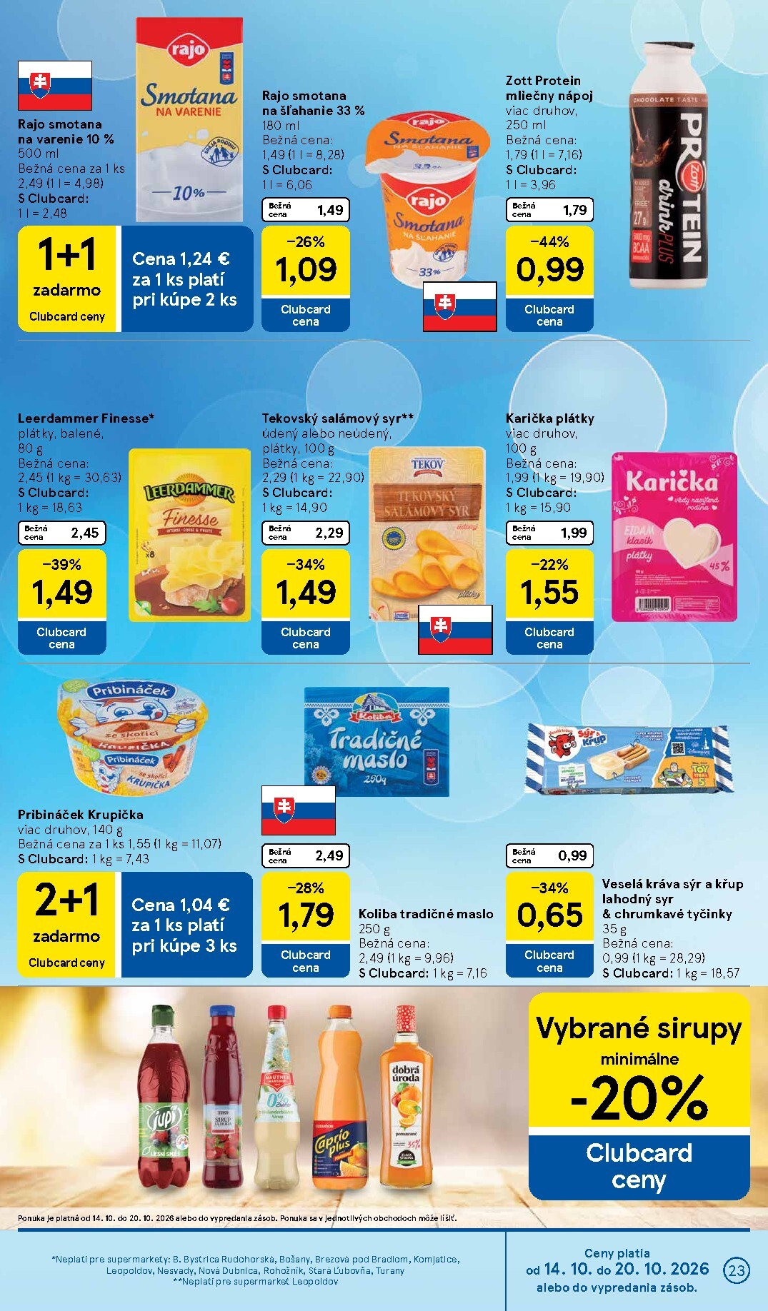 tesco - Nový Tesco supermarket leták od stredy, 14.10.2026 do utorka, 20.10.2026 - page: 23