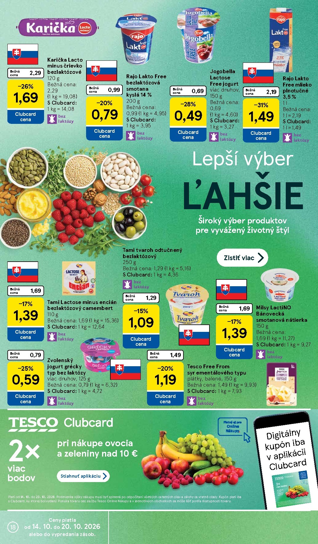 tesco - Nový Tesco supermarket leták od stredy, 14.10.2026 do utorka, 20.10.2026 - page: 18