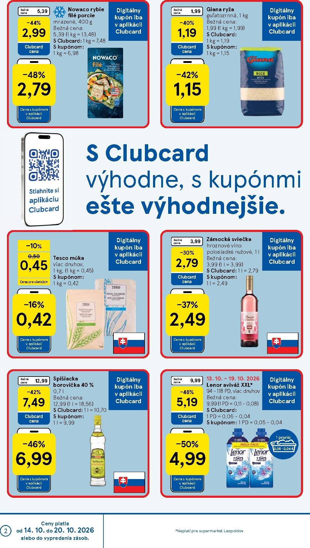 tesco - Nový Tesco supermarket leták od stredy, 14.10.2026 do utorka, 20.10.2026 - page: 2