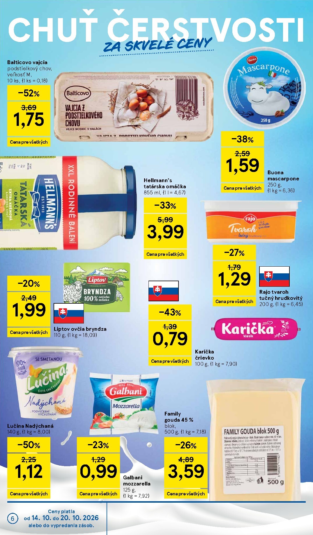tesco - Nový Tesco supermarket leták od stredy, 14.10.2026 do utorka, 20.10.2026 - page: 6