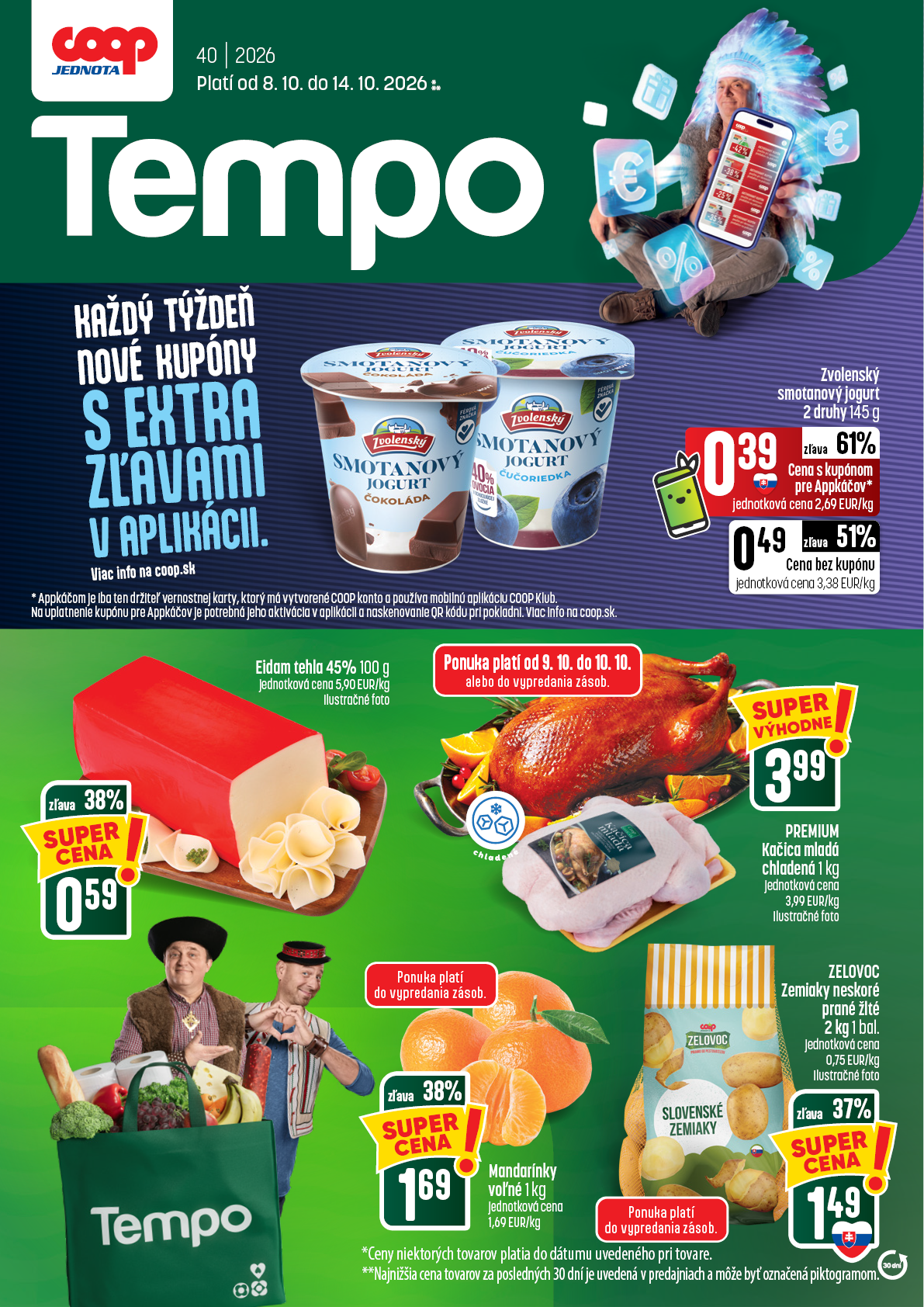 coop-jednota - Nový COOP Jednota - Tempo leták od štvrtka, 08.10.2026 do stredy, 14.10.2026