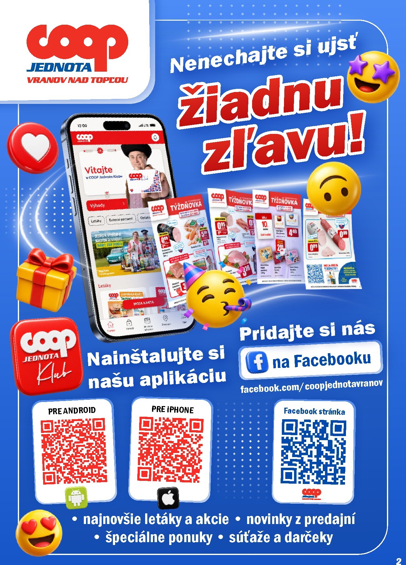 coop-jednota - Aktuálny COOP Jednota - Vranov nad Topľou leták od štvrtka, 08.10.2026 do stredy, 14.10.2026 - page: 2