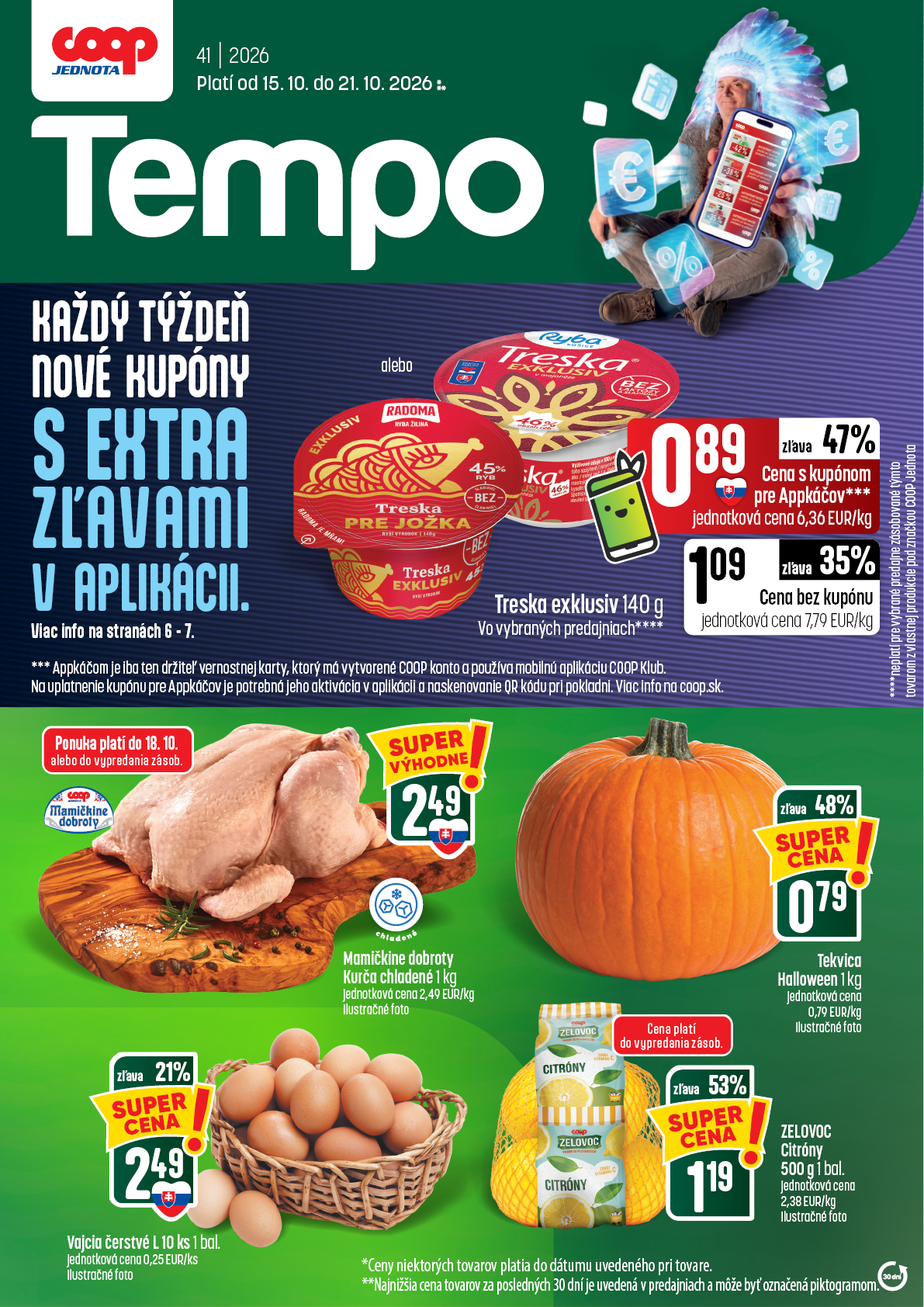 coop-jednota - Nový COOP Jednota - Tempo leták od štvrtka, 15.10.2026 do stredy, 21.10.2026 - page: 1