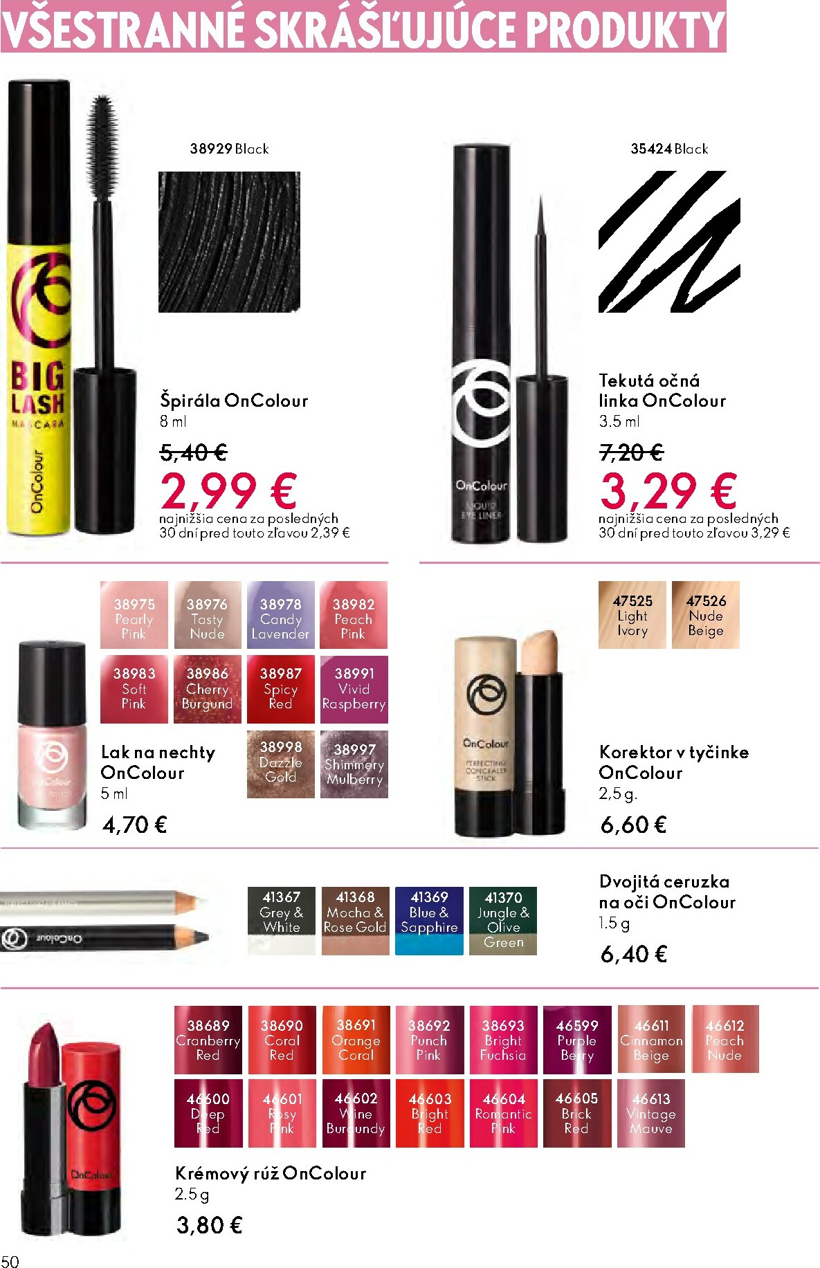 oriflame - Leták ORIFLAME platný od 01.10. do 21.10. - page: 50