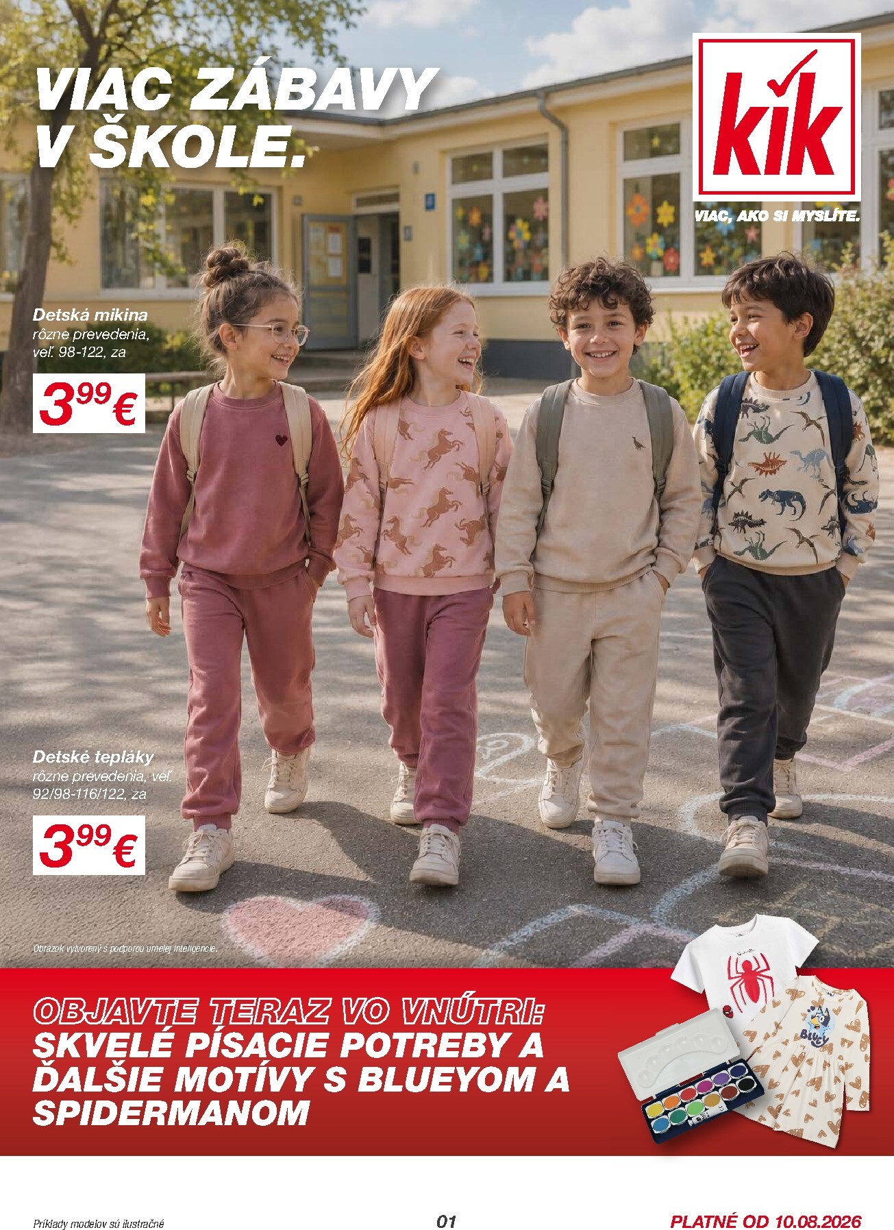 kik - Aktuálny Kik leták od pondelka, 10.08.2026 do pondelka, 31.08.2026