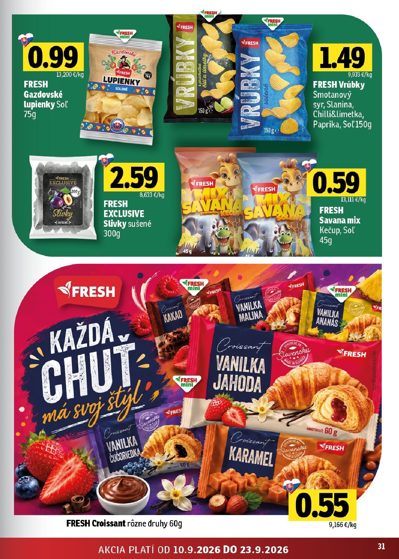 fresh - Nový Fresh leták od štvrtka, 10.09.2026 do stredy, 23.09.2026 - page: 31