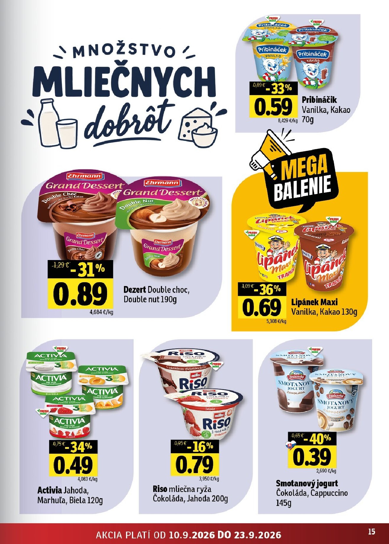 fresh - Nový Fresh leták od štvrtka, 10.09.2026 do stredy, 23.09.2026 - page: 15