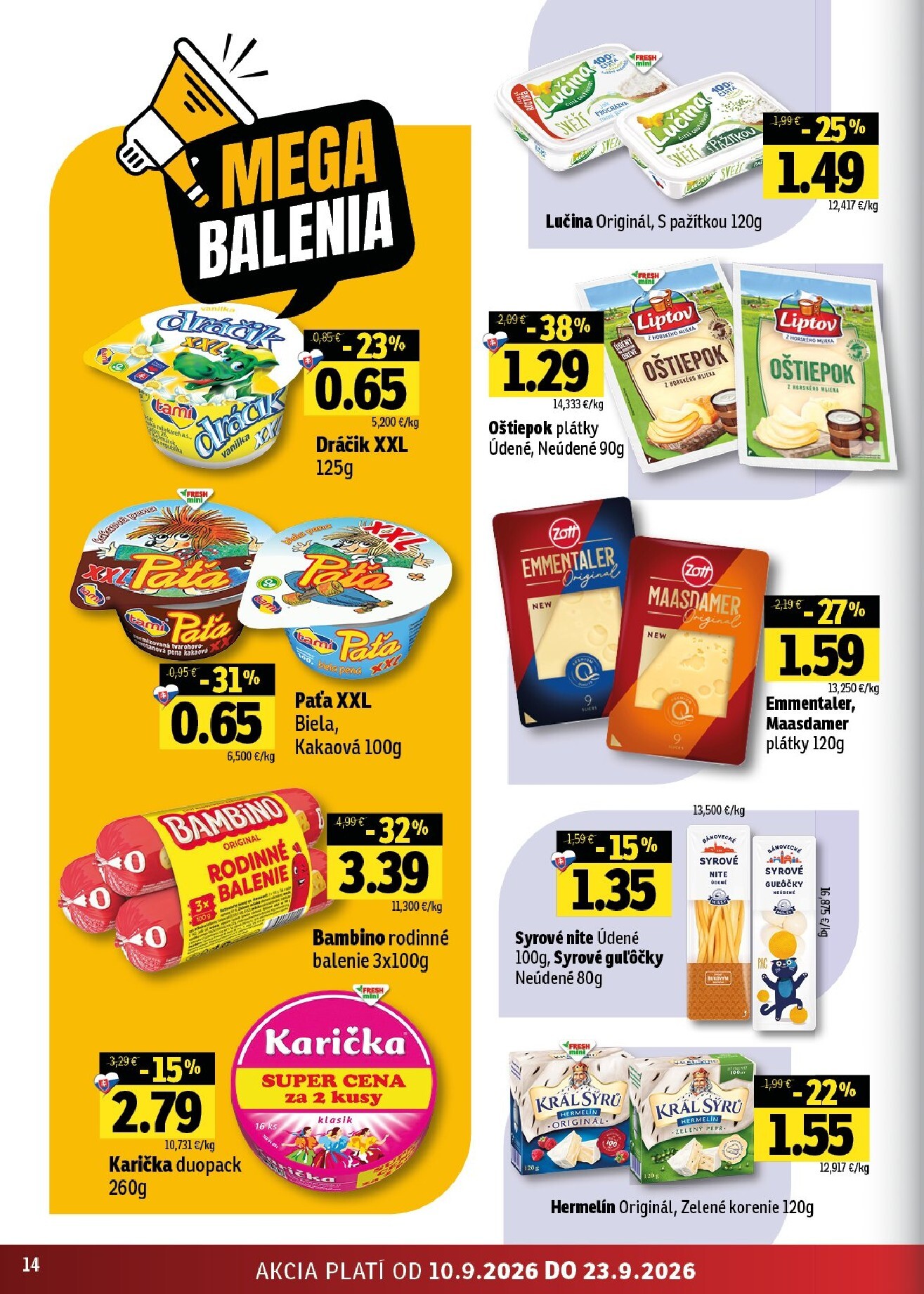 fresh - Nový Fresh leták od štvrtka, 10.09.2026 do stredy, 23.09.2026 - page: 14