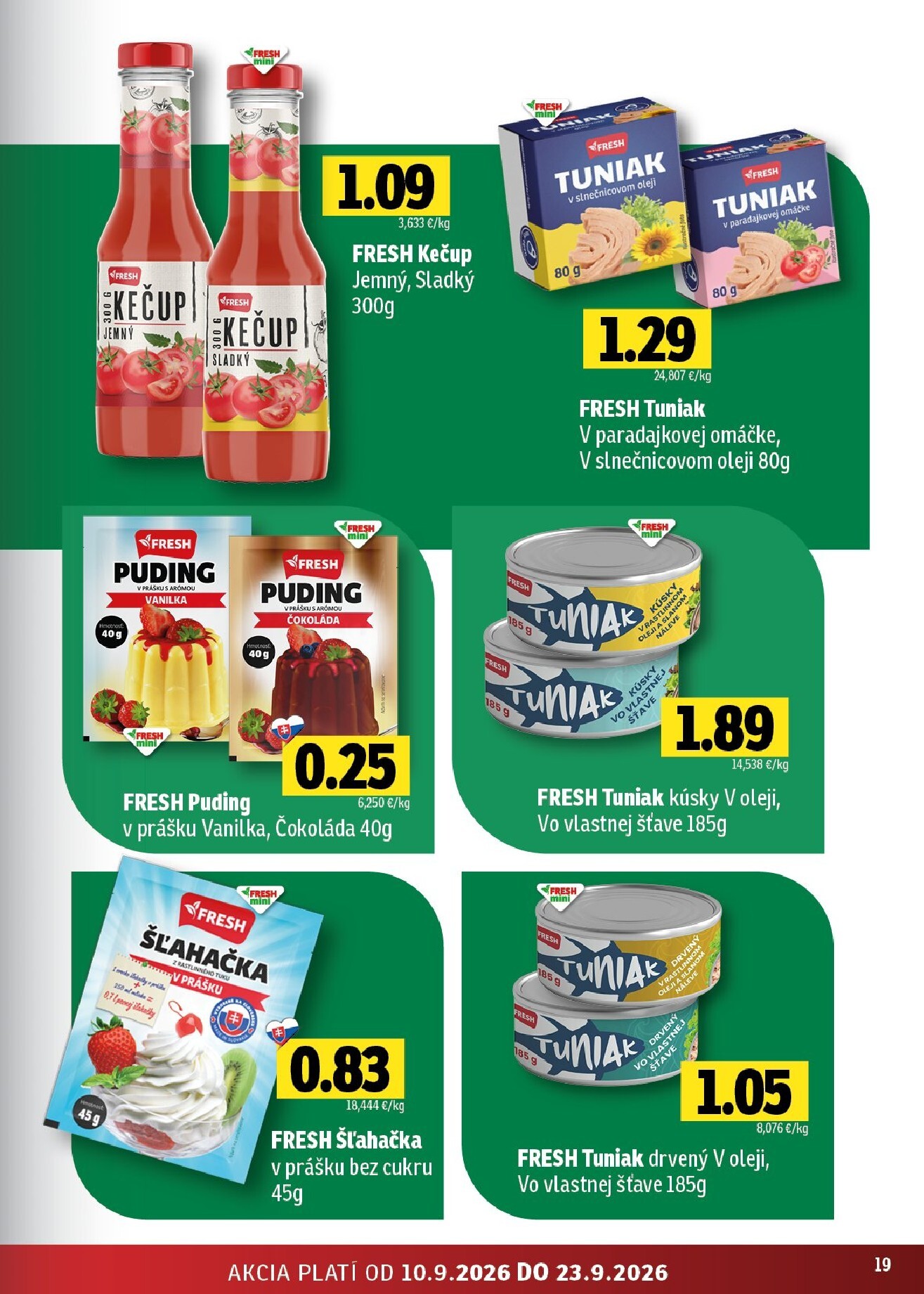 fresh - Nový Fresh leták od štvrtka, 10.09.2026 do stredy, 23.09.2026 - page: 19
