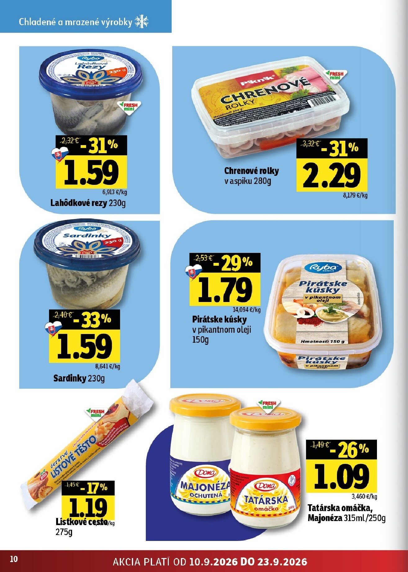 fresh - Nový Fresh leták od štvrtka, 10.09.2026 do stredy, 23.09.2026 - page: 10