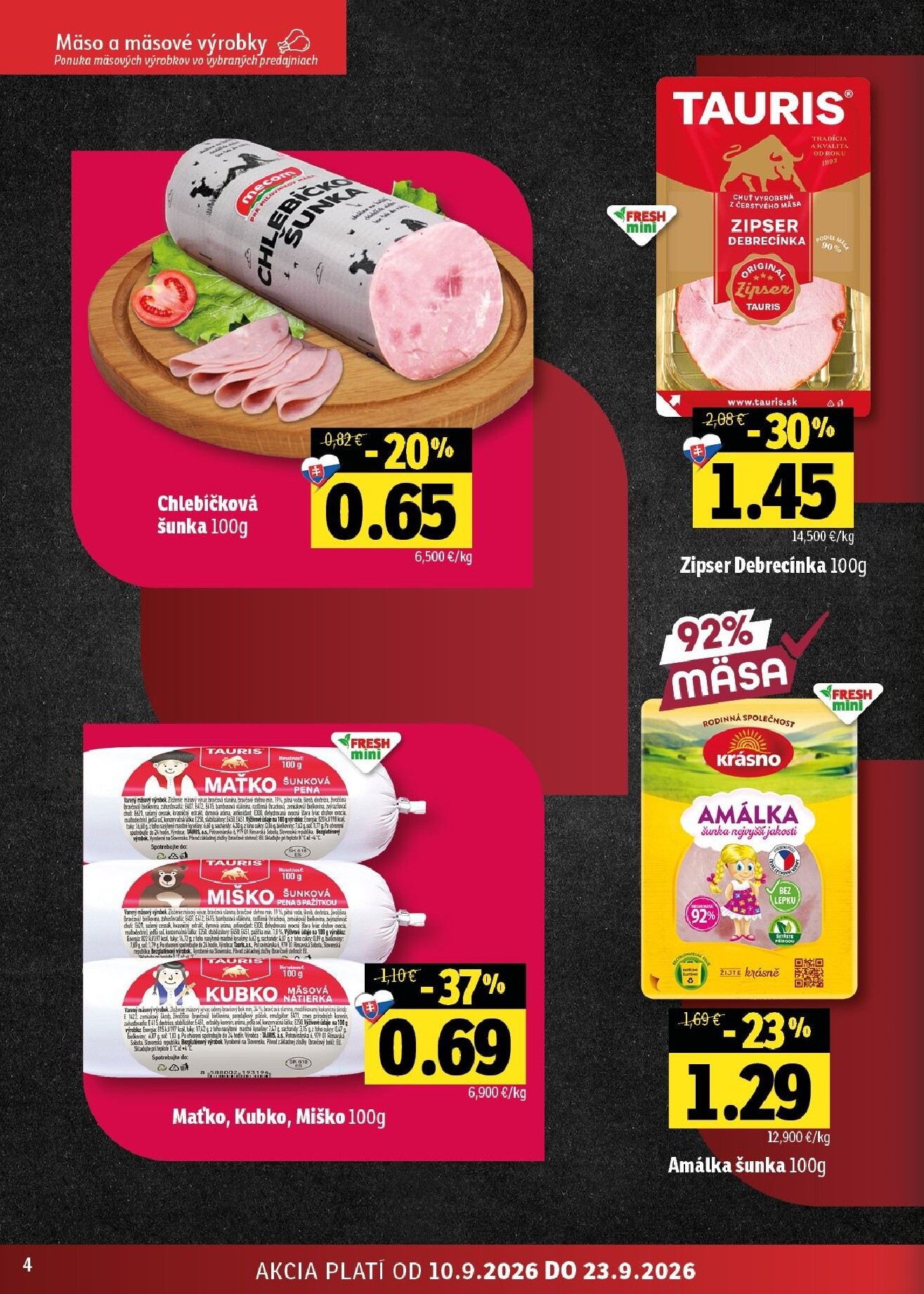 fresh - Nový Fresh leták od štvrtka, 10.09.2026 do stredy, 23.09.2026 - page: 4