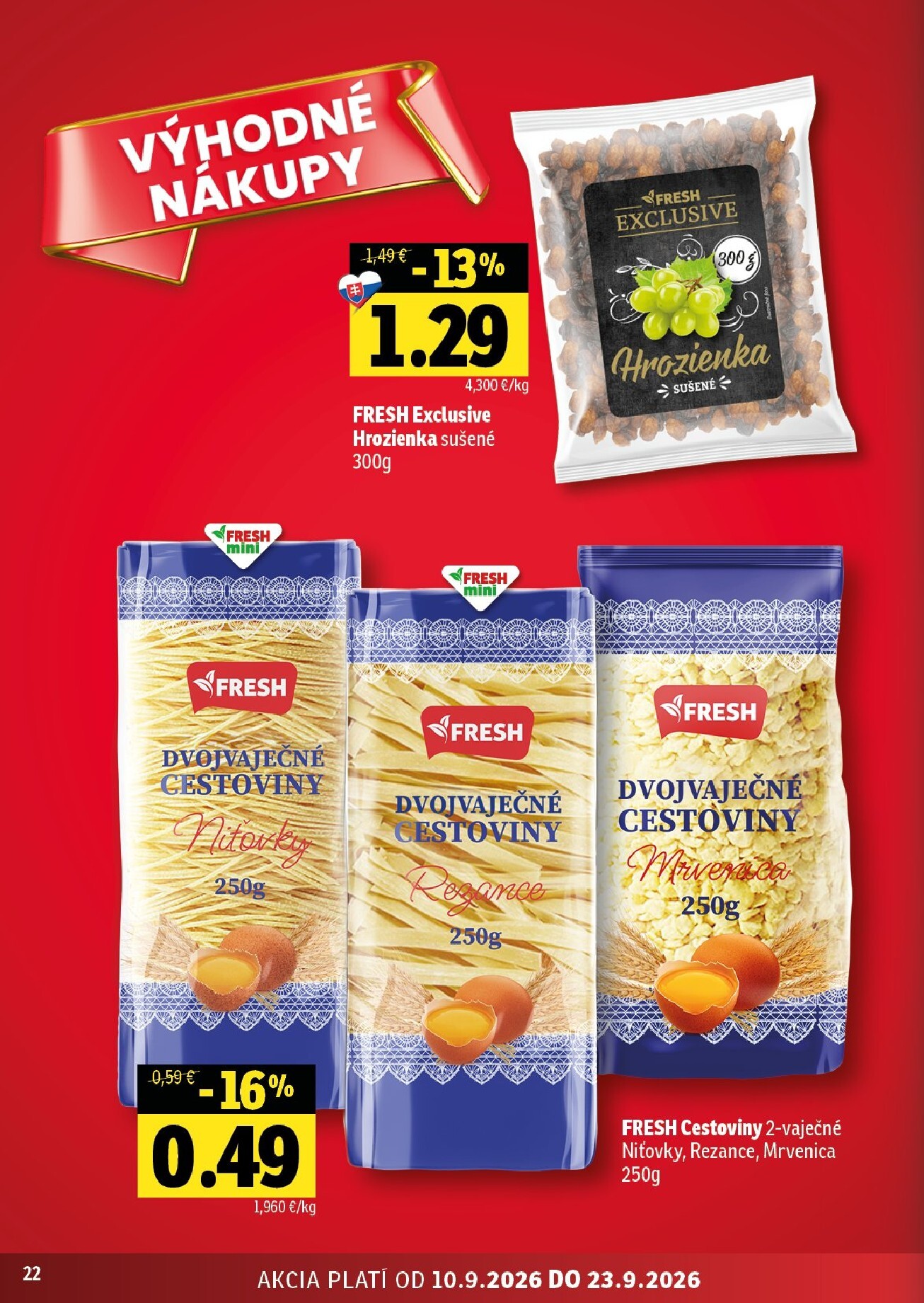 fresh - Nový Fresh leták od štvrtka, 10.09.2026 do stredy, 23.09.2026 - page: 22