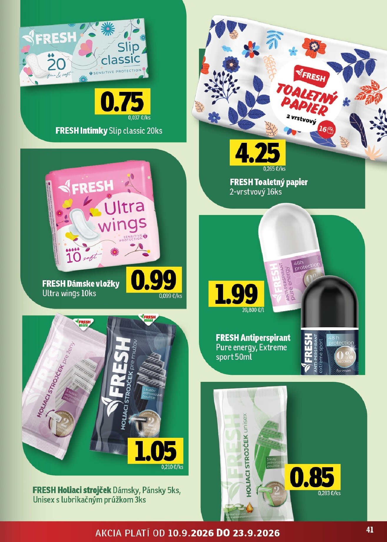 fresh - Nový Fresh leták od štvrtka, 10.09.2026 do stredy, 23.09.2026 - page: 41